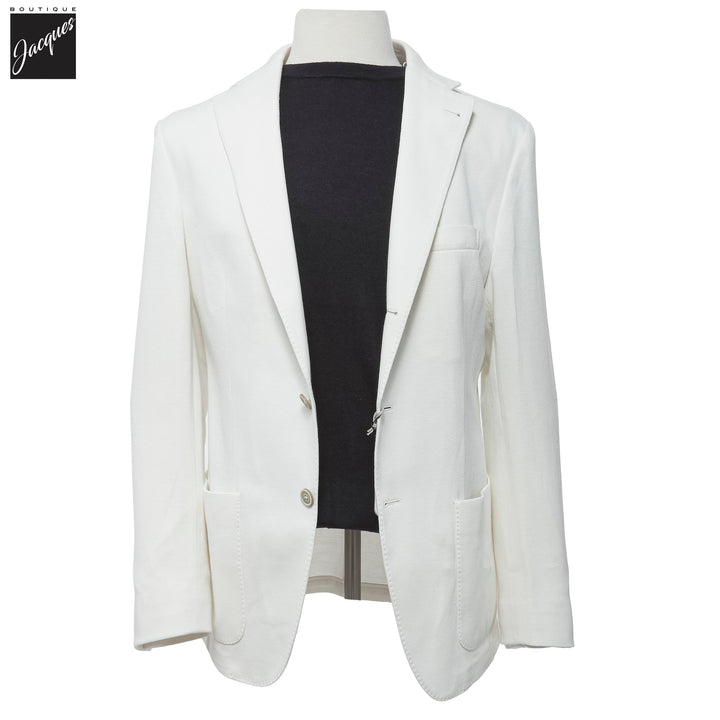 White Cotton Hybrid Sport Jacket with Removable Bib - ELEVENTY PLATINUM - Boutique Jacques International