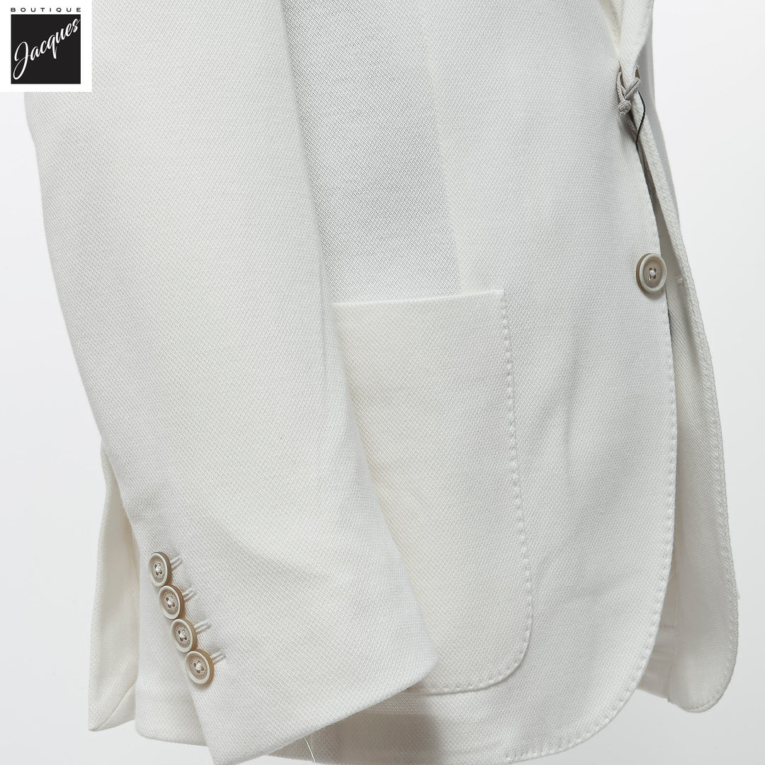 White Cotton Hybrid Sport Jacket with Removable Bib - ELEVENTY PLATINUM - Boutique Jacques International