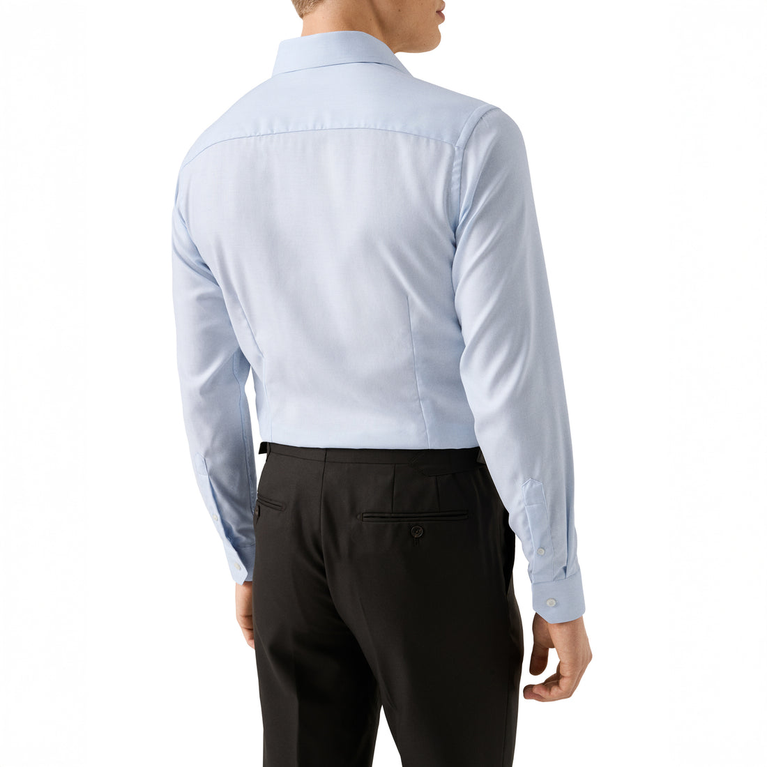 Light Blue Semi-Solid Fine Twill Contemporary Fit Shirt - ETON