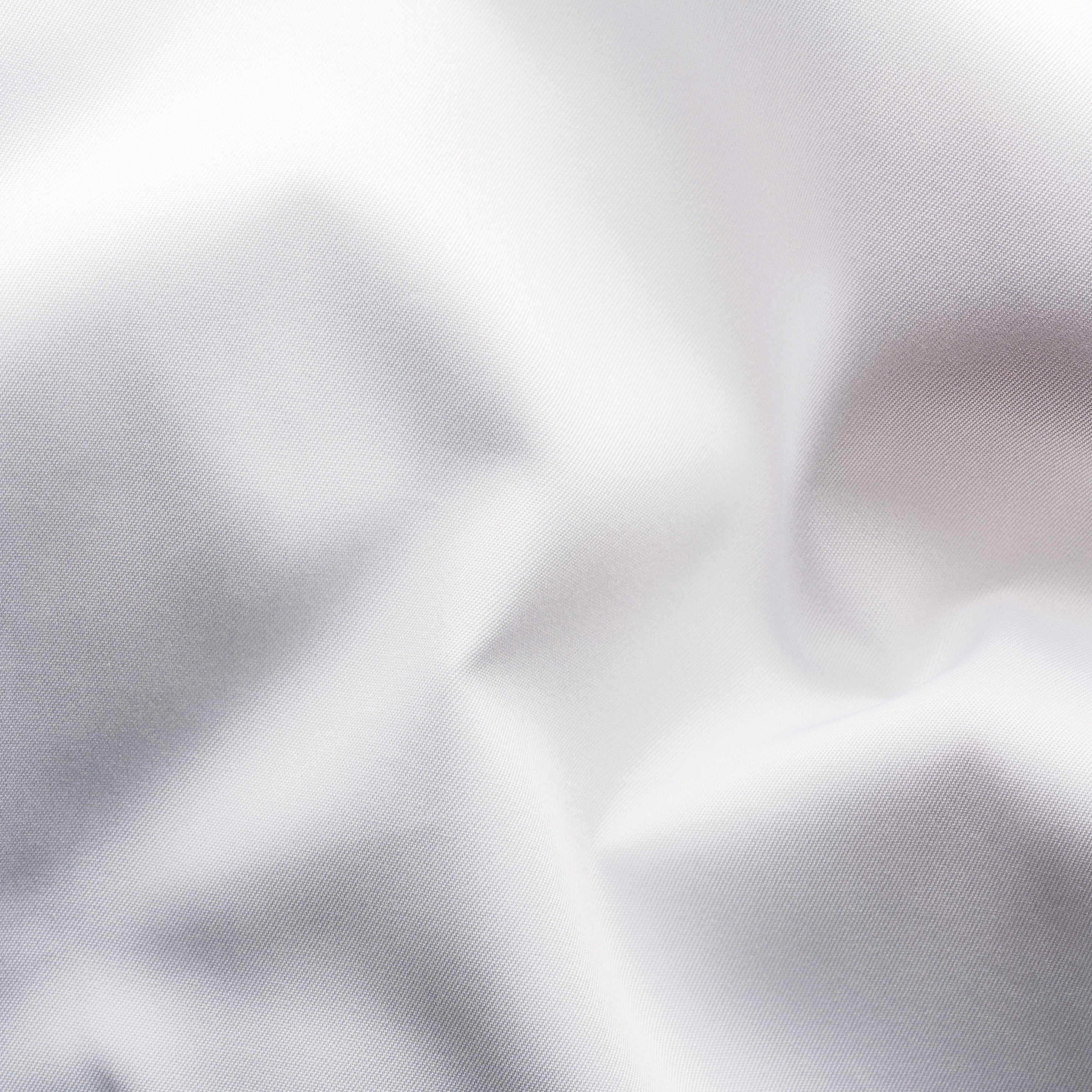 White Solid Elevated Twill Contemporary Fit Shirt - ETON