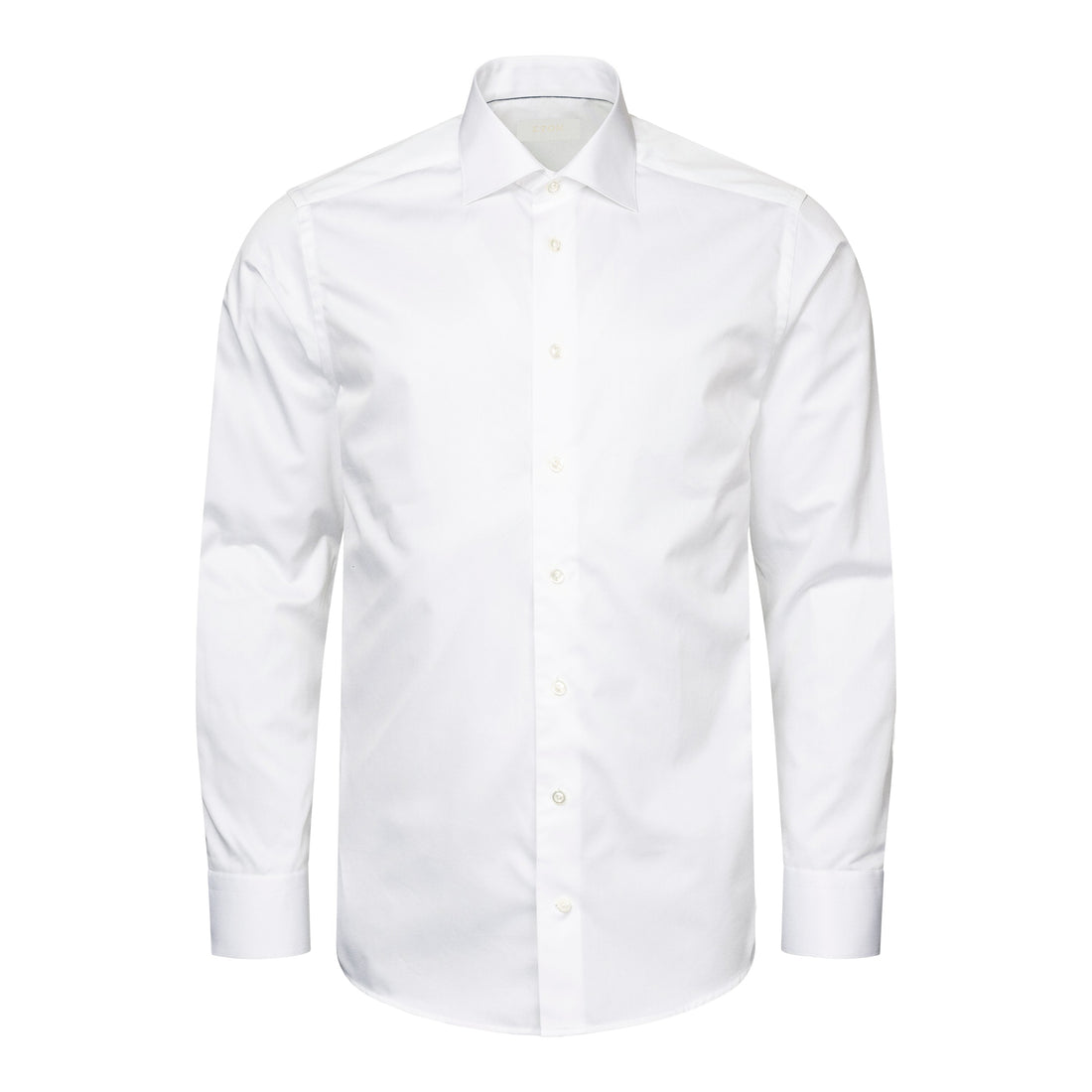 White Solid Elevated Twill Contemporary Fit Shirt - ETON