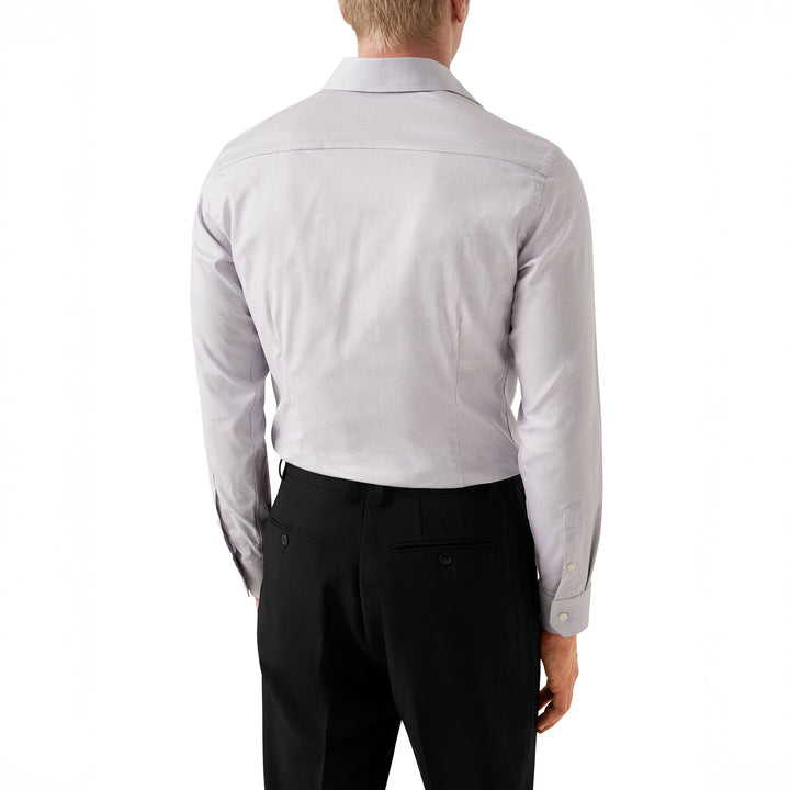 Pale Beige Semi Solid Cotton Tencel™ Lyocell Contemporary Fit Shirt - ETON