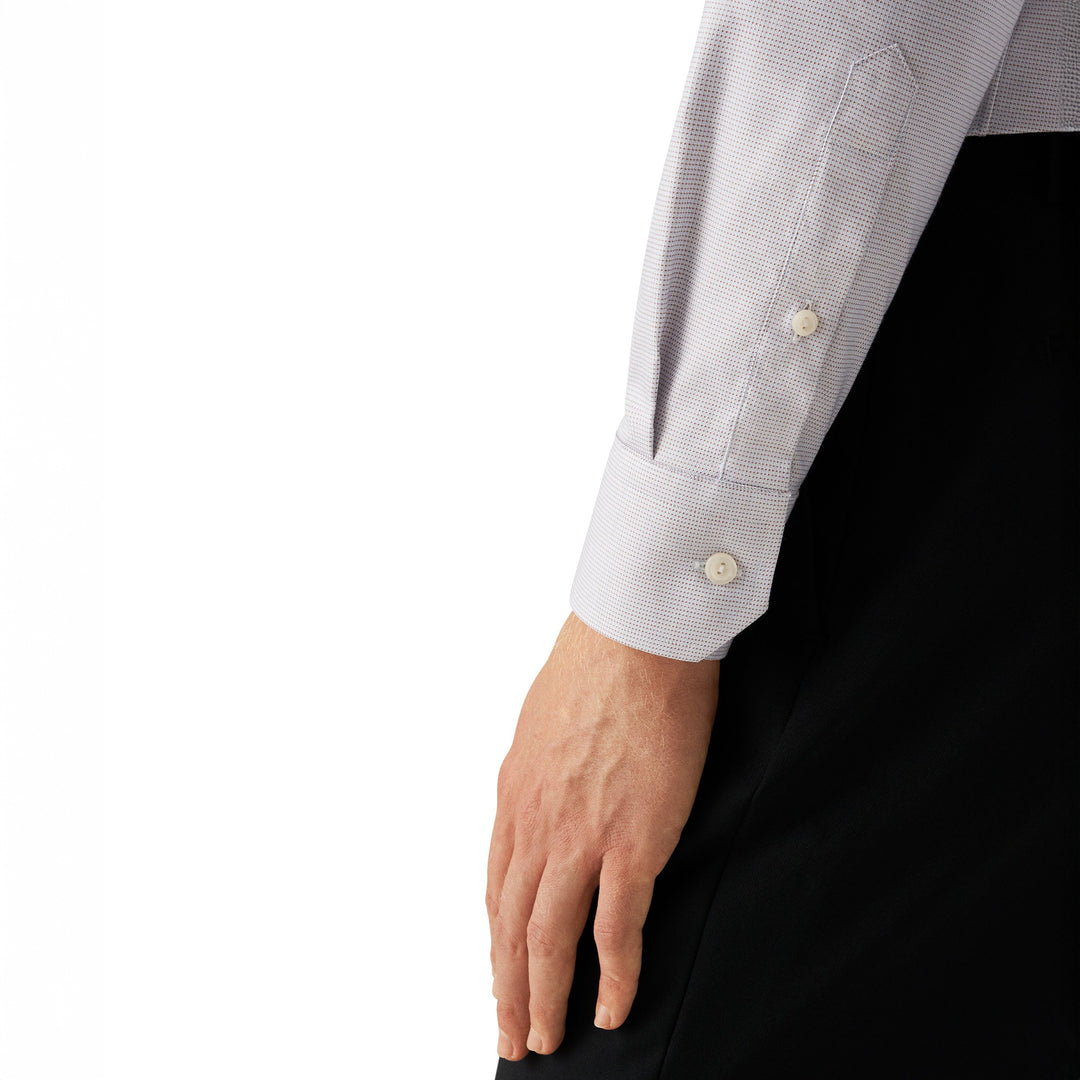 Pale Beige Semi Solid Cotton Tencel™ Lyocell Contemporary Fit Shirt - ETON