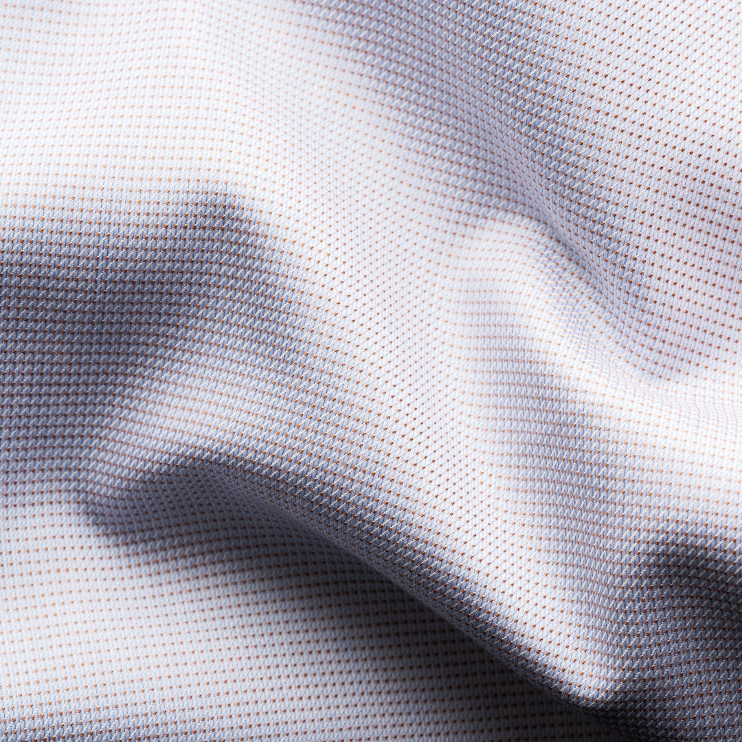 Pale Beige Semi Solid Cotton Tencel™ Lyocell Contemporary Fit Shirt - ETON