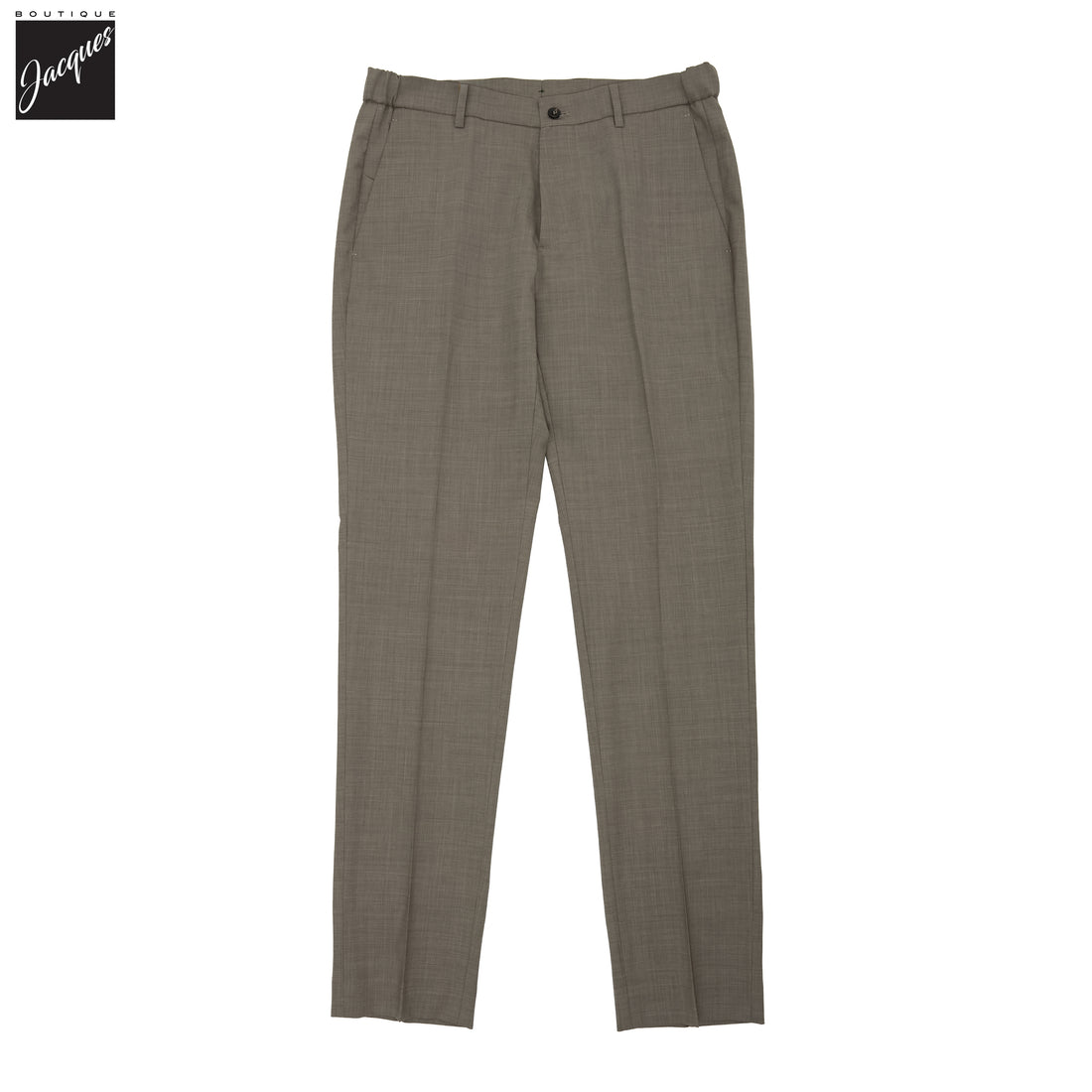 Taupe Wool-Stretch Morello Elax Trouser - Berwich - Boutique Jacques International