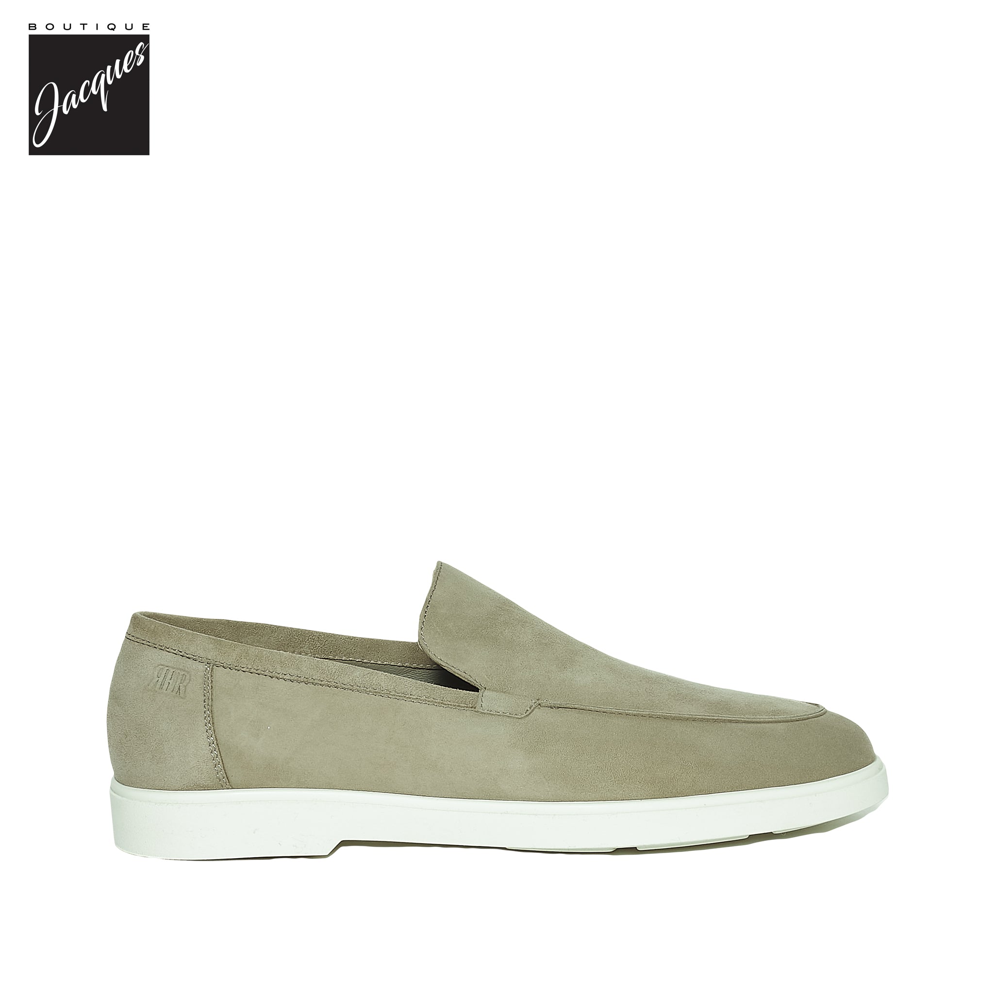 Sage Green (Verde) Deer-Skin Suede Unlined Loafers - Fabiano Ricci