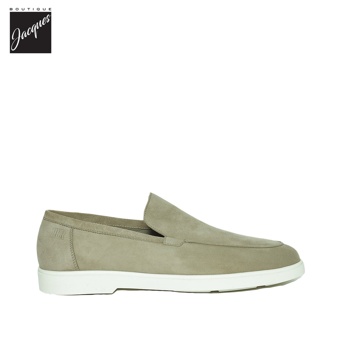 Sage Green (Verde) Deer-Skin Suede Unlined Loafers - Fabiano Ricci