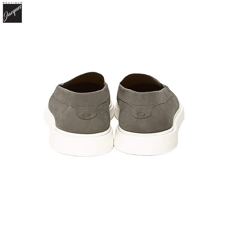Smokey Taupe Extralight Suede Leather Loafers - Fabiano Ricci - Boutique Jacques International