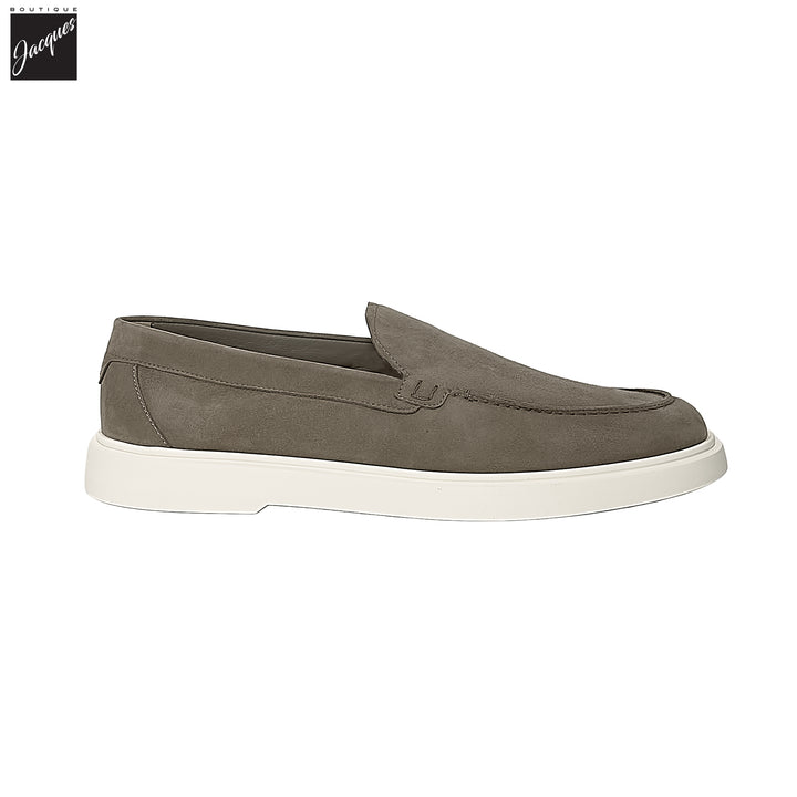 Smokey Taupe Extralight Suede Leather Loafers - Fabiano Ricci - Boutique Jacques International