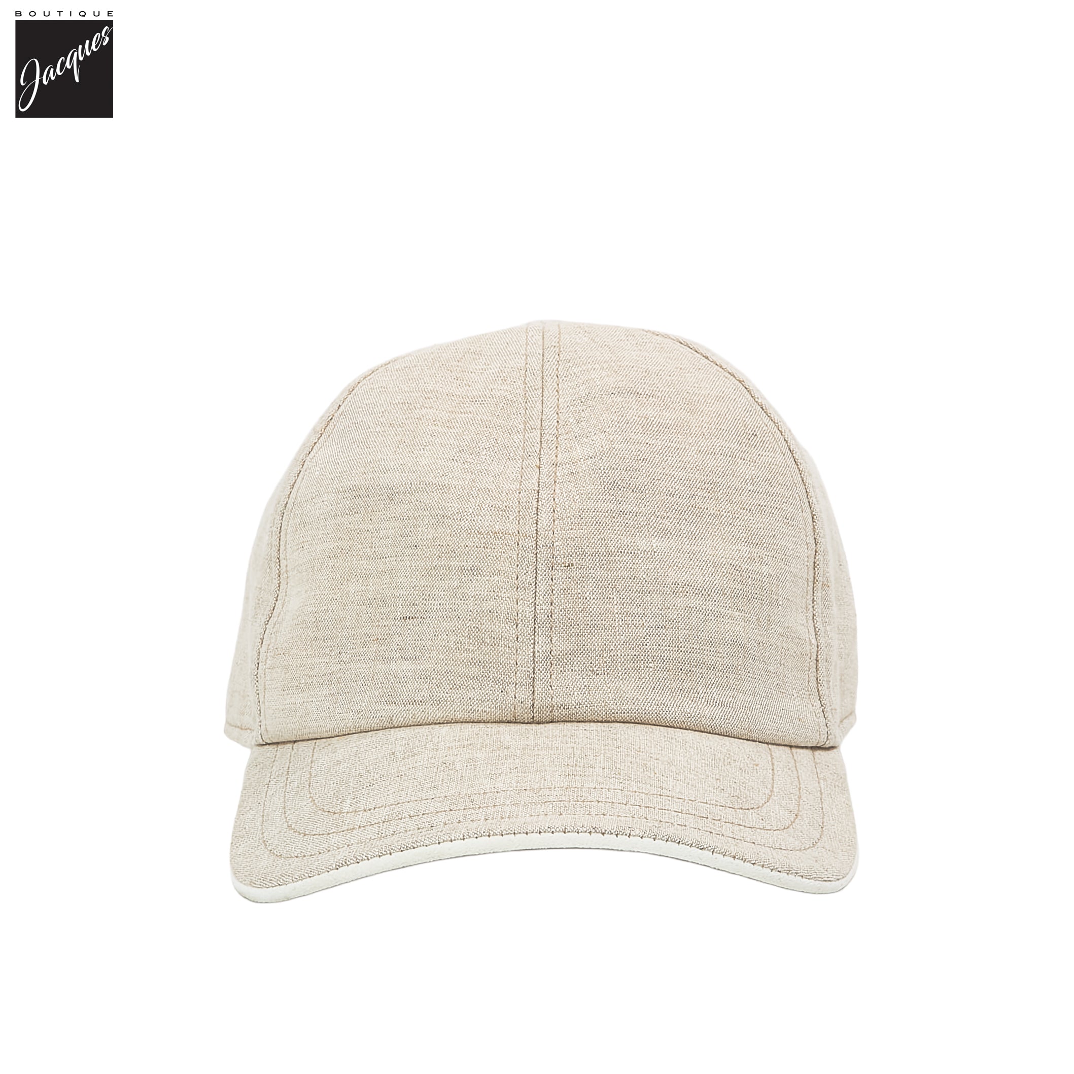 Ecru Linen Cap - FRADI - Boutique Jacques International