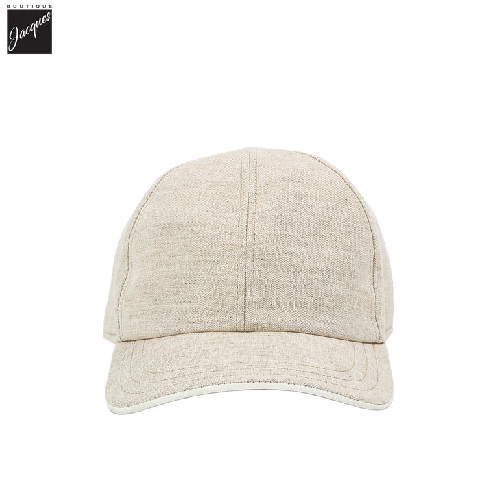 Ecru Linen Cap - FRADI - Boutique Jacques International
