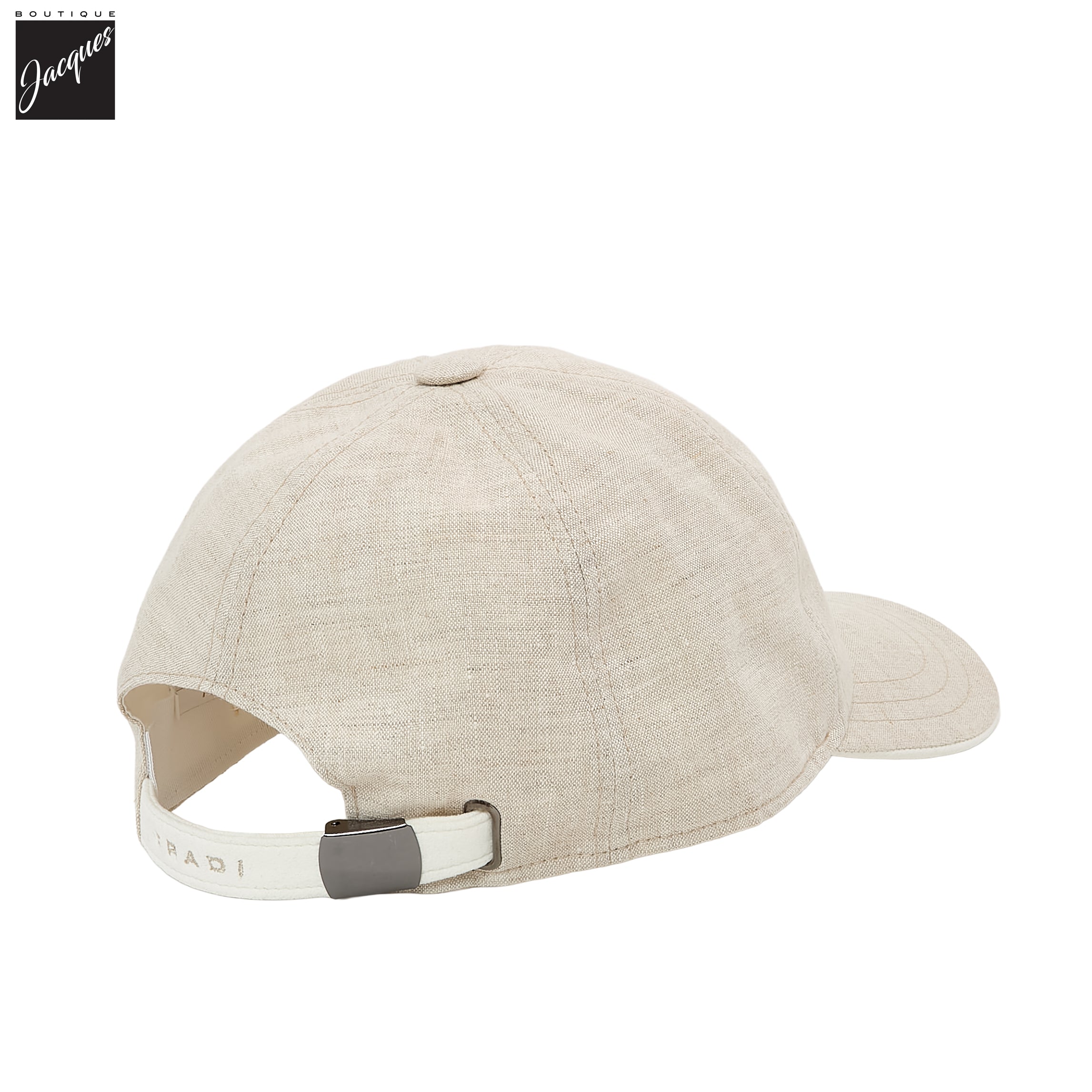 Ecru Linen Cap - FRADI - Boutique Jacques International