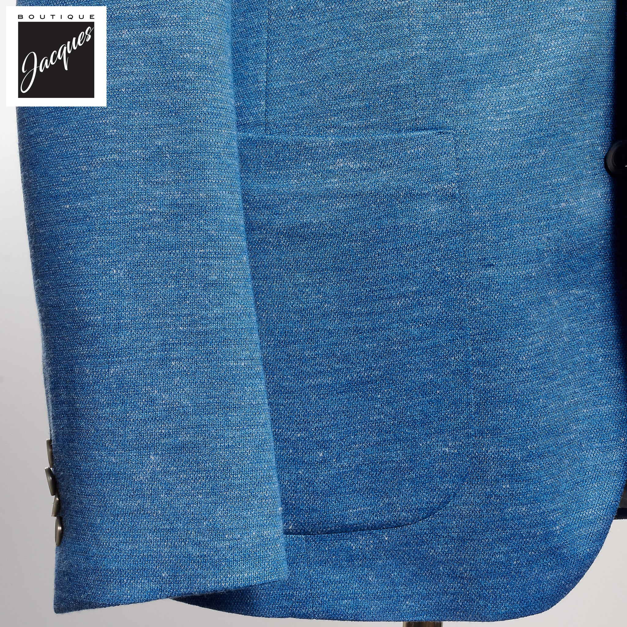 Light Blue Hartford Contemporary Fit Loro Piana Jersely Knit Sport Jacket - Jack Victor - Boutique Jacques International