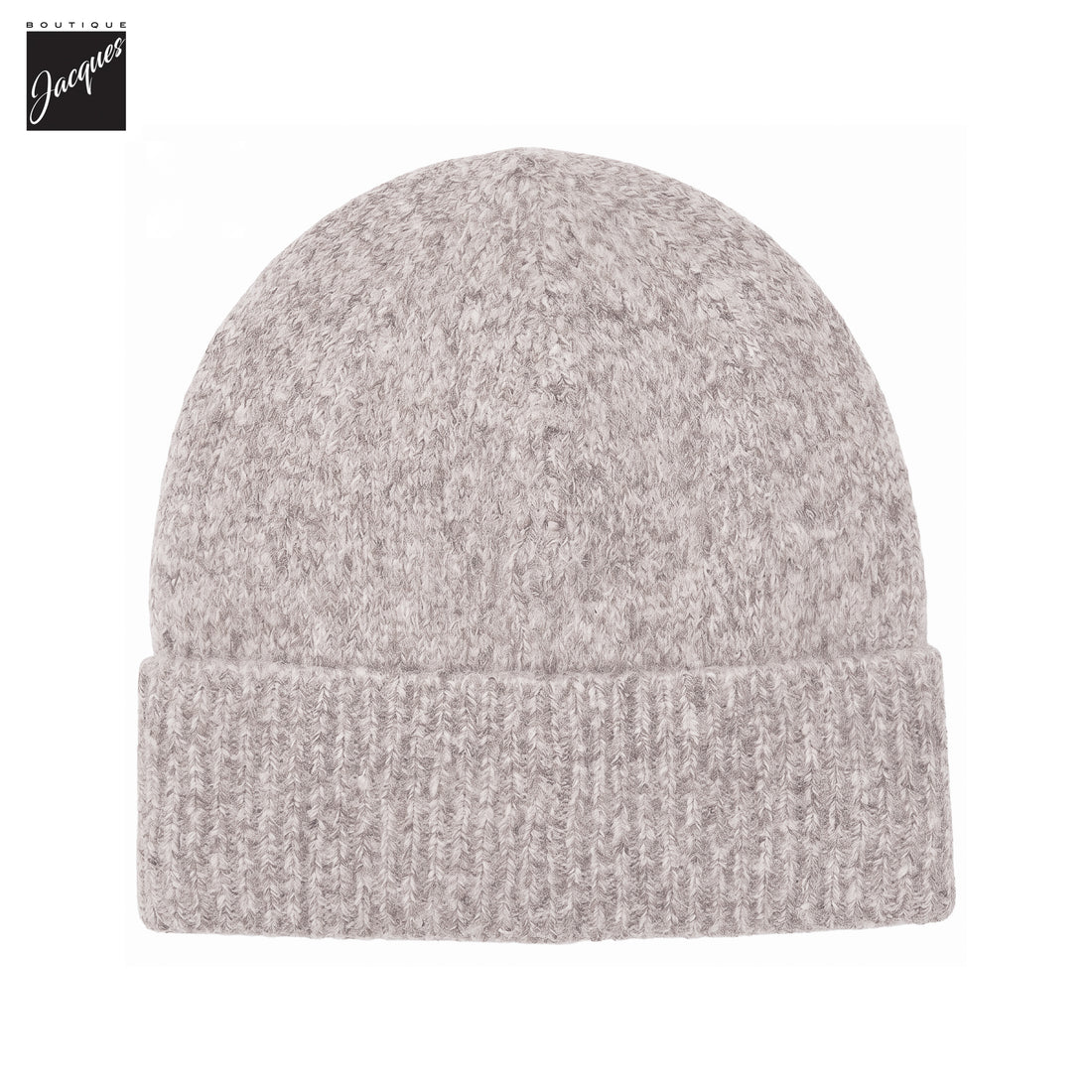 Mushroom (Taupe) Mélange Cotton/Alpaca/Wool Tweed Beanie - Phil Petter - Boutique Jacques International