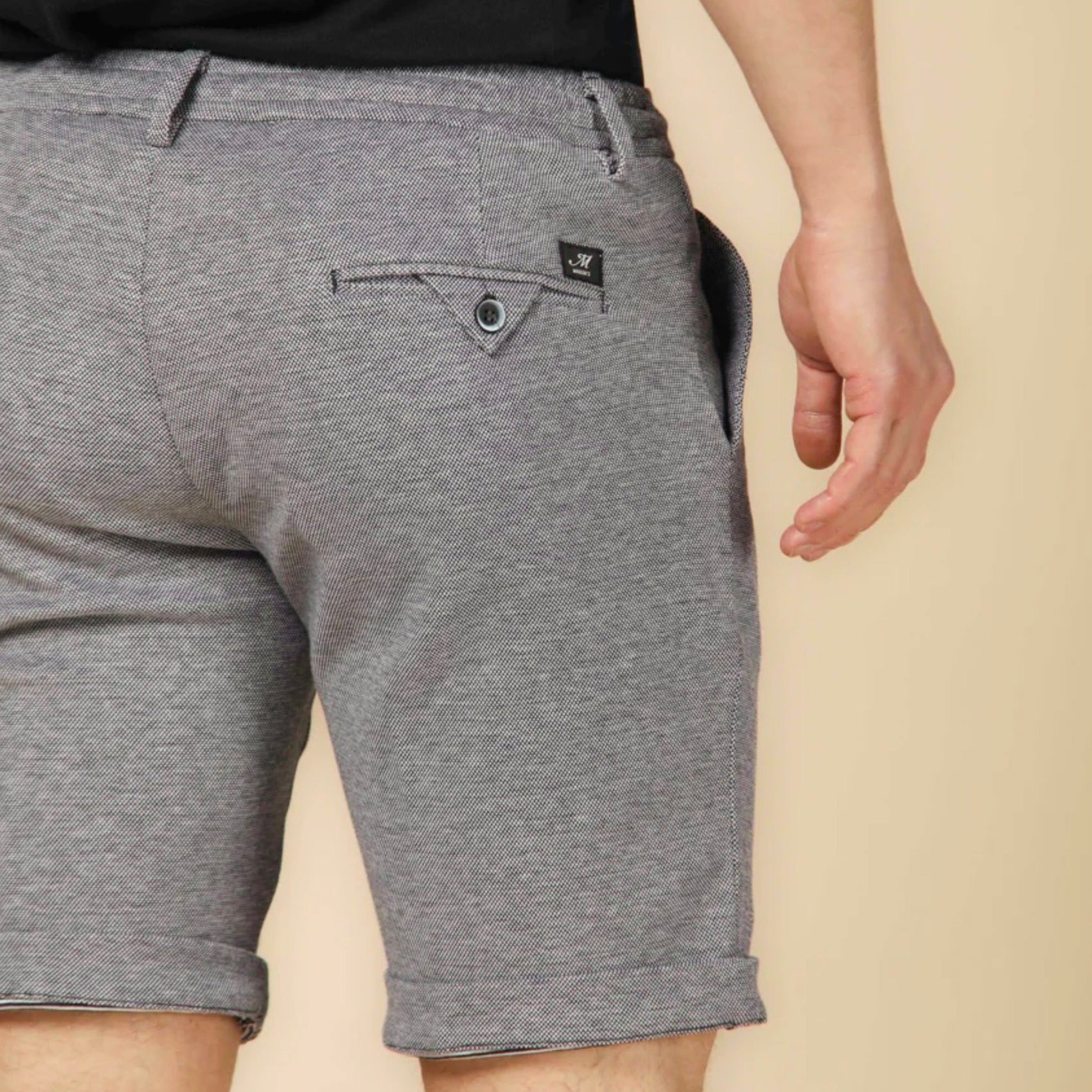 Navy Double-Faced Piqué Cotton Bermuda Shorts - Mason's