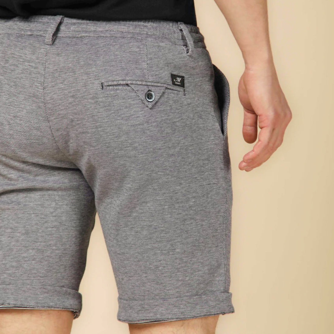 Navy Double-Faced Piqué Cotton Bermuda Shorts - Mason's