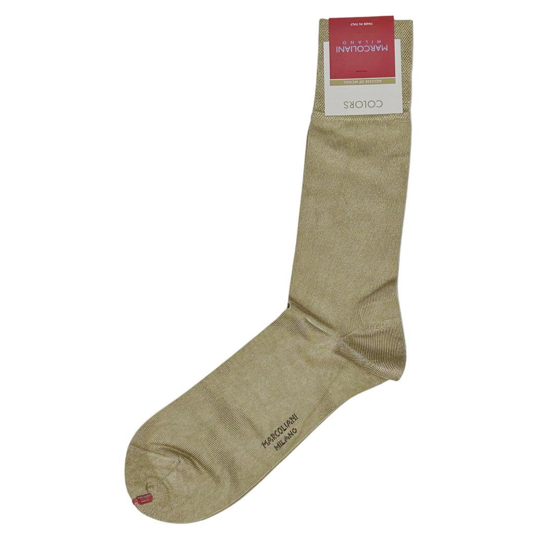 Golden Khaki Mousse of Modal Mid-Calf Socks - Marcoliani