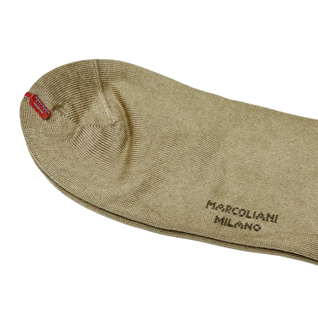 Golden Khaki Mousse of Modal Mid-Calf Socks - Marcoliani