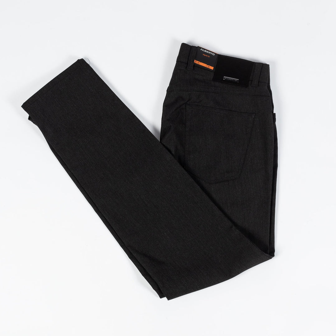 Gray Structure Ceramica Pipe Five Pocket Pants - ALBERTO