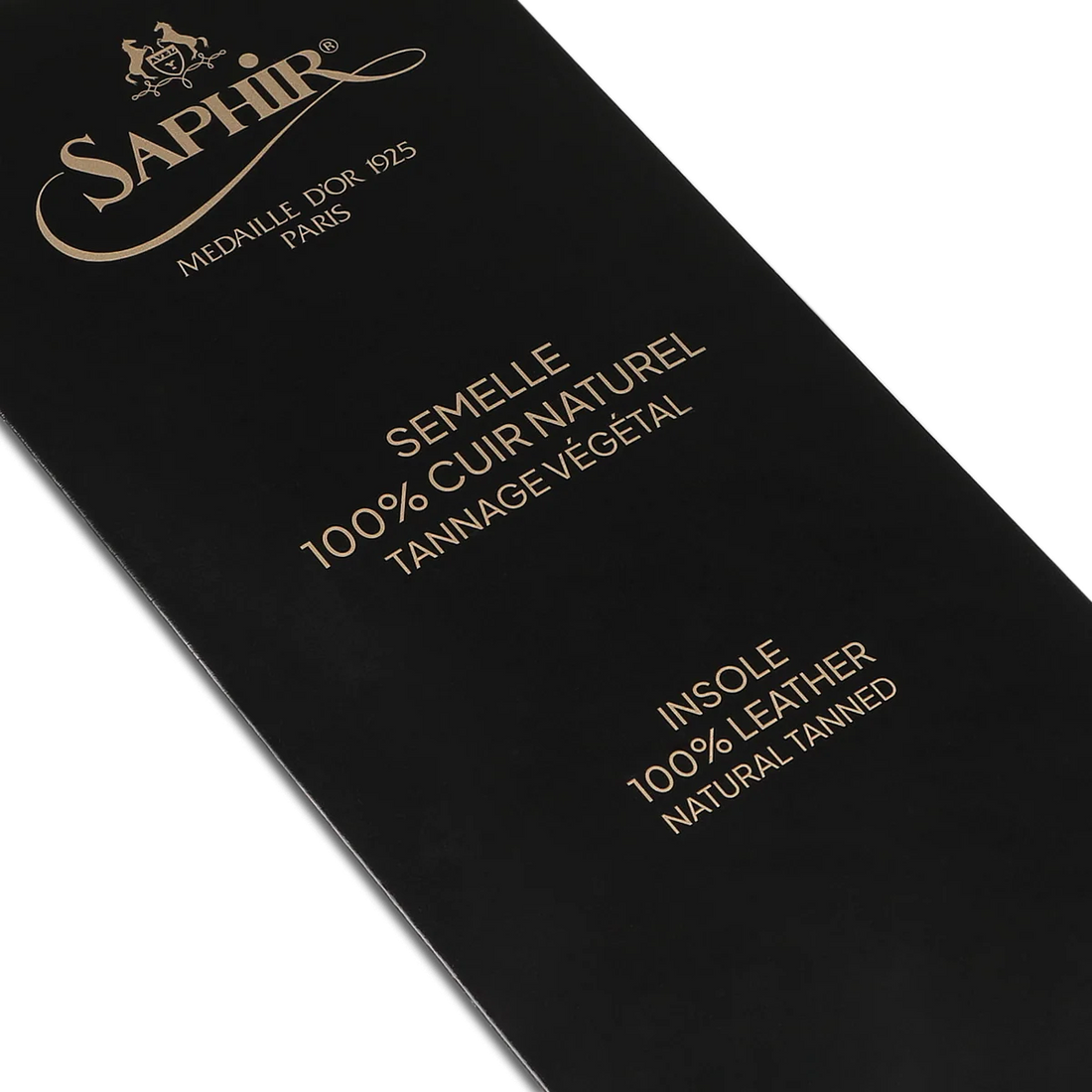 Medaille d'Or 1925 Natural Tanned Leather Insoles - Saphir - Boutique Jacques International
