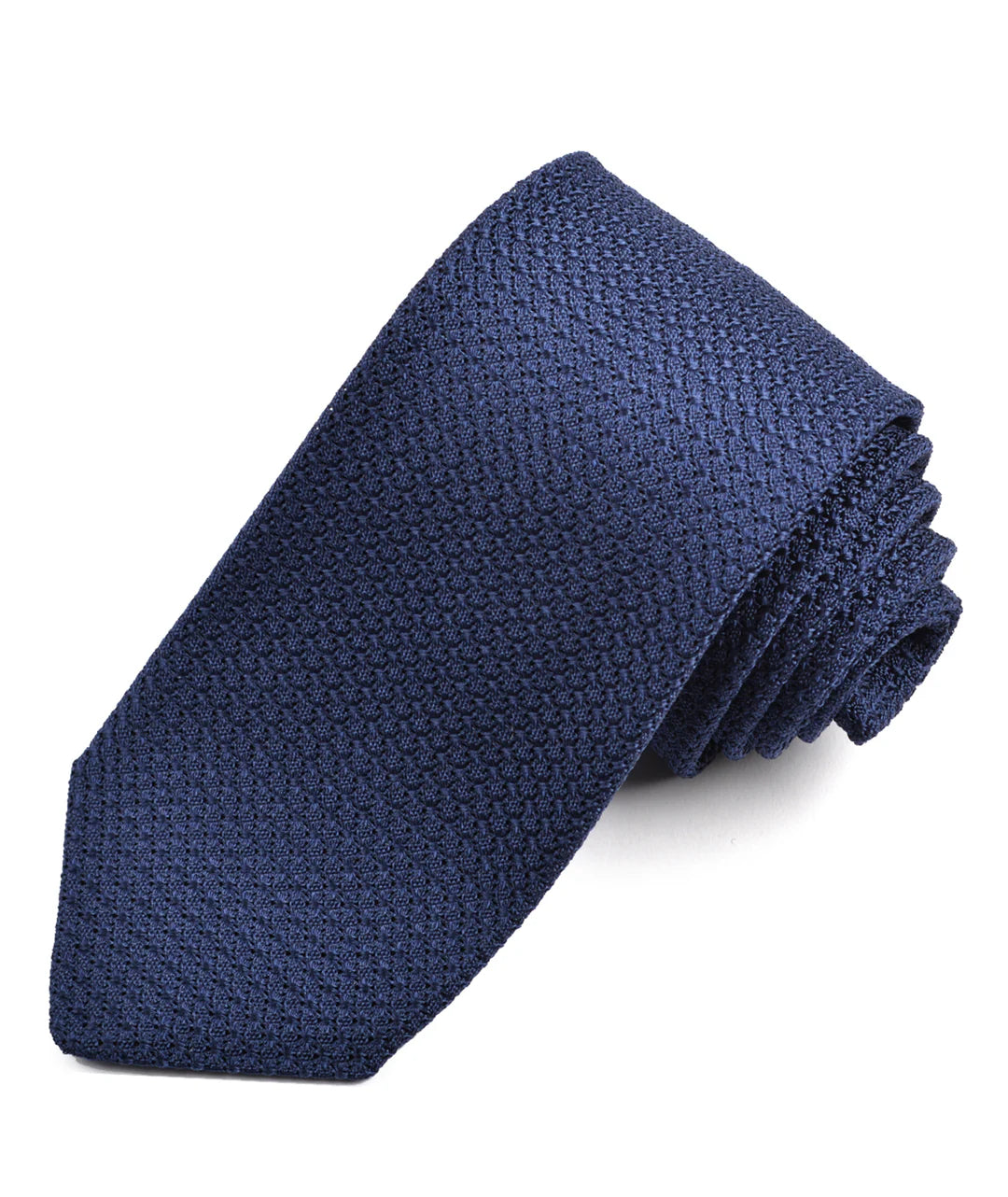 Mid Blue Silk Grenadine Tie - DION
