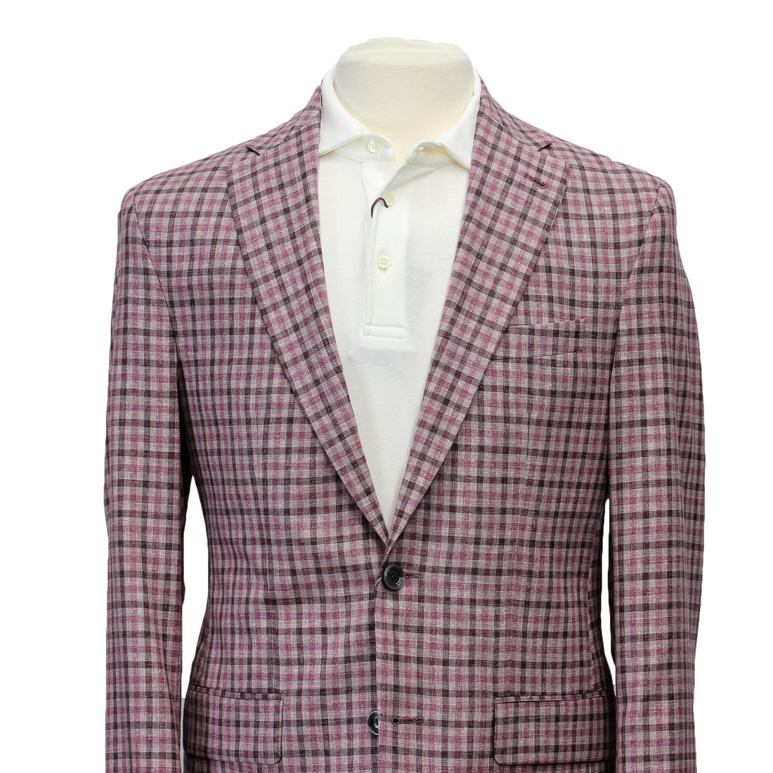 Pink Plaid Dallas Contemporary Fit Sport Jacket - Jack Victor - Boutique Jacques International