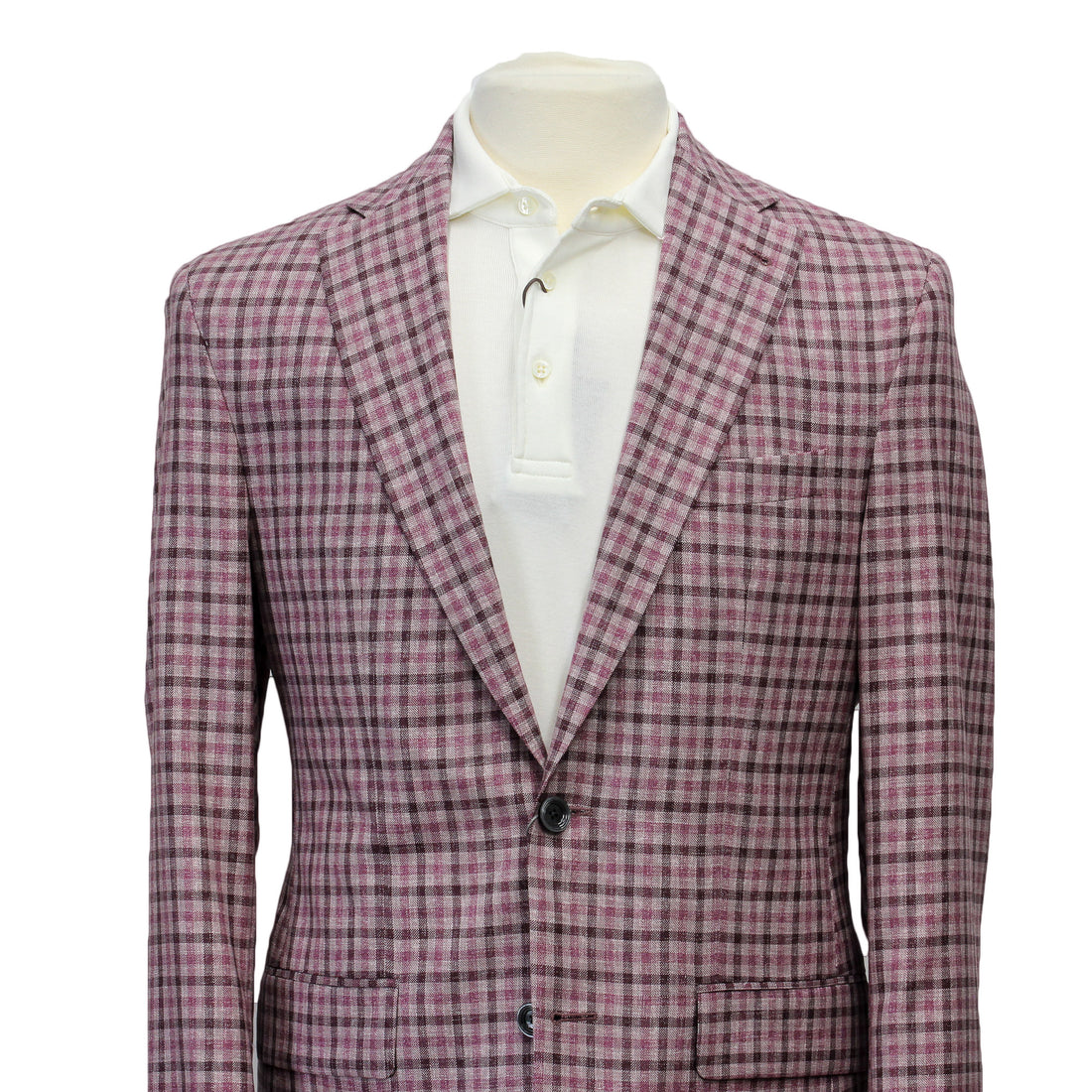 Pink Plaid Dallas Contemporary Fit Sport Jacket - Jack Victor - Boutique Jacques International