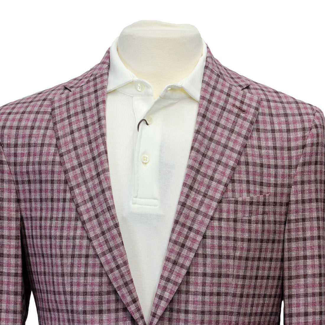Pink Plaid Dallas Contemporary Fit Sport Jacket - Jack Victor - Boutique Jacques International