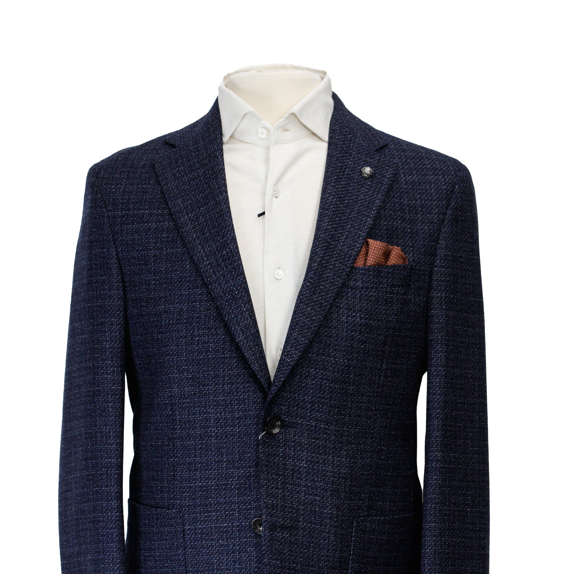 Blue Mélange Morton Contemporary Fit Wool Sport Jacket - Jack Victor