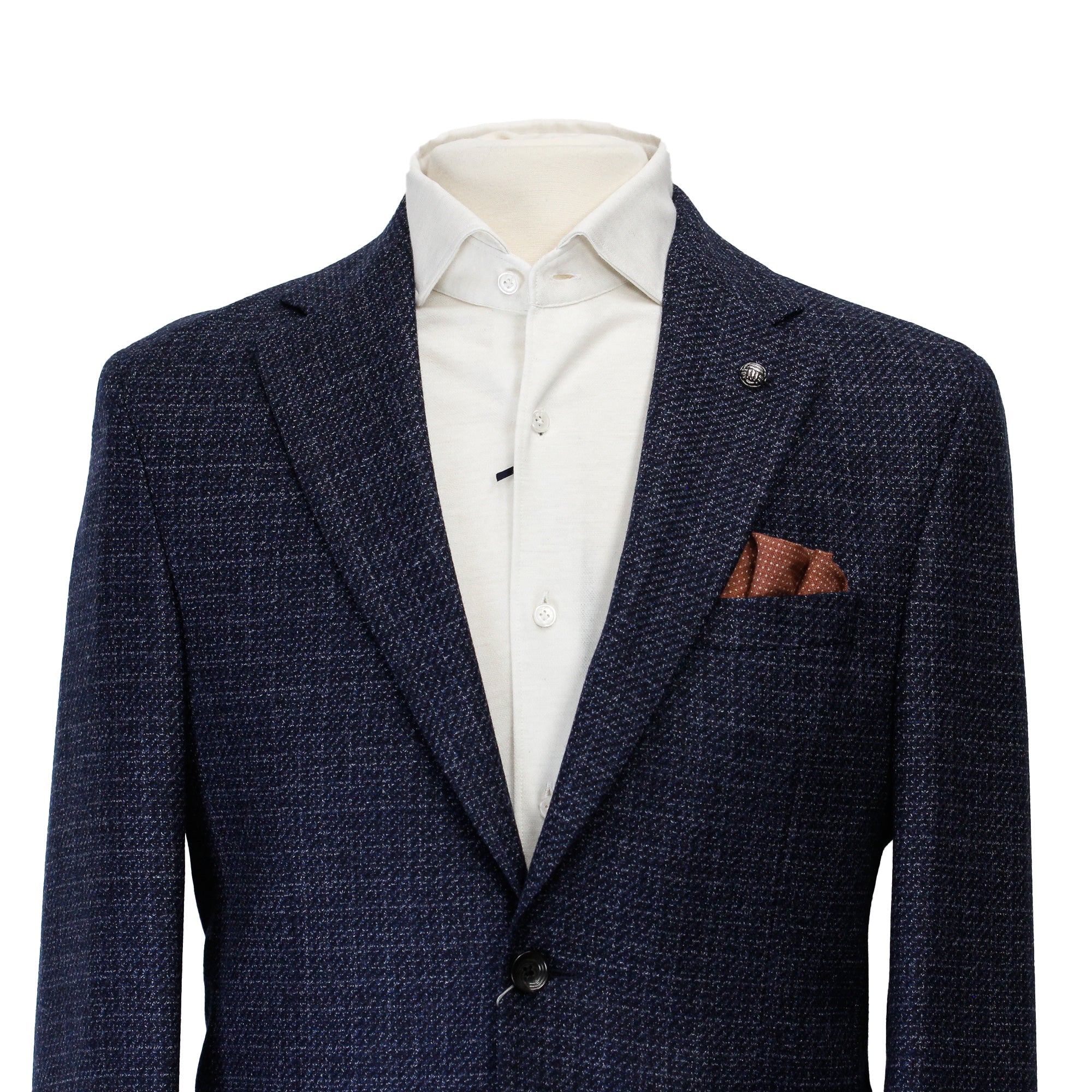 Blue Mélange Morton Contemporary Fit Wool Sport Jacket - Jack Victor
