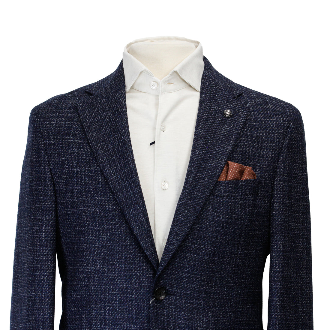 Blue Mélange Morton Contemporary Fit Wool Sport Jacket - Jack Victor