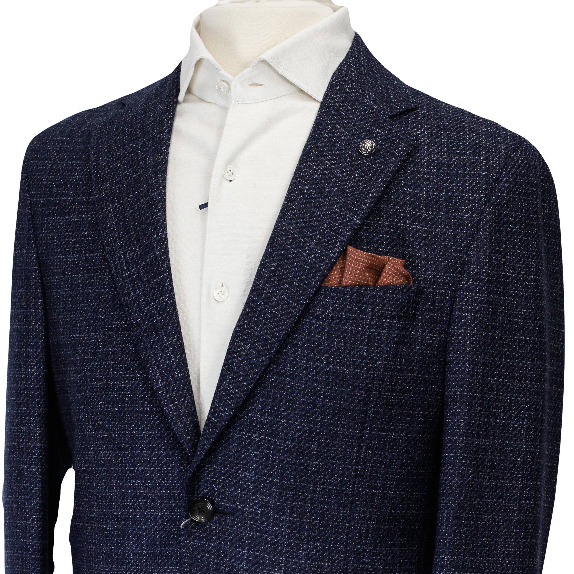 Blue Mélange Morton Contemporary Fit Wool Sport Jacket - Jack Victor