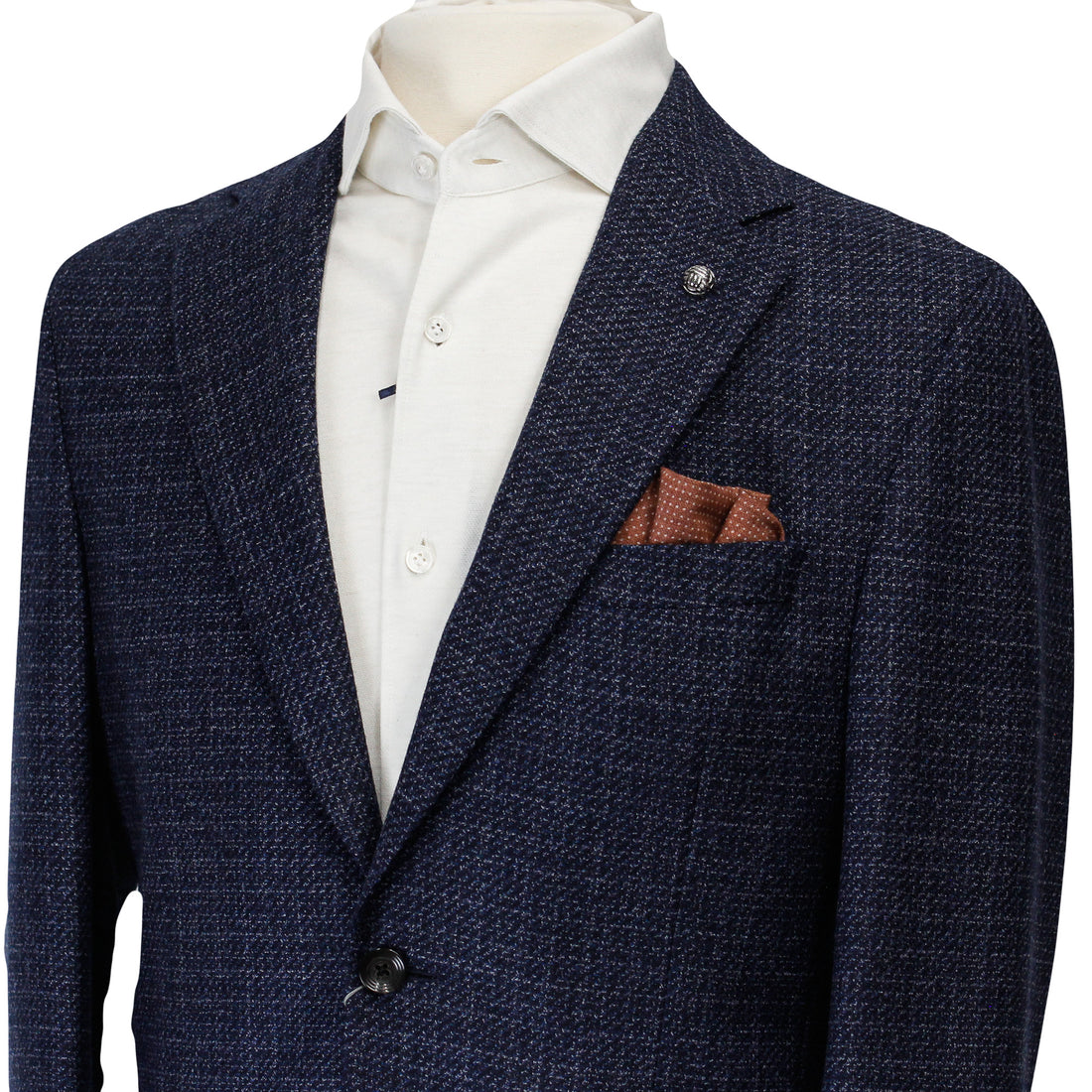 Blue Mélange Morton Contemporary Fit Wool Sport Jacket - Jack Victor