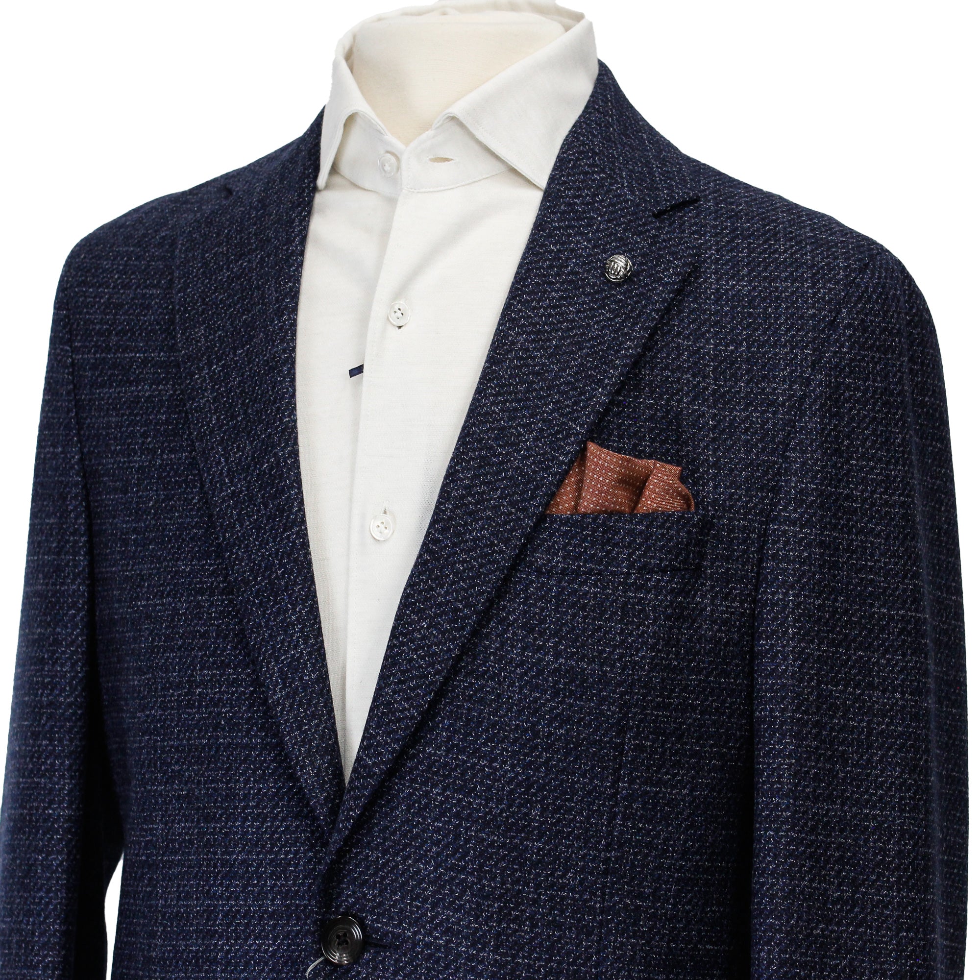Blue Mélange Morton Contemporary Fit Wool Sport Jacket - Jack Victor