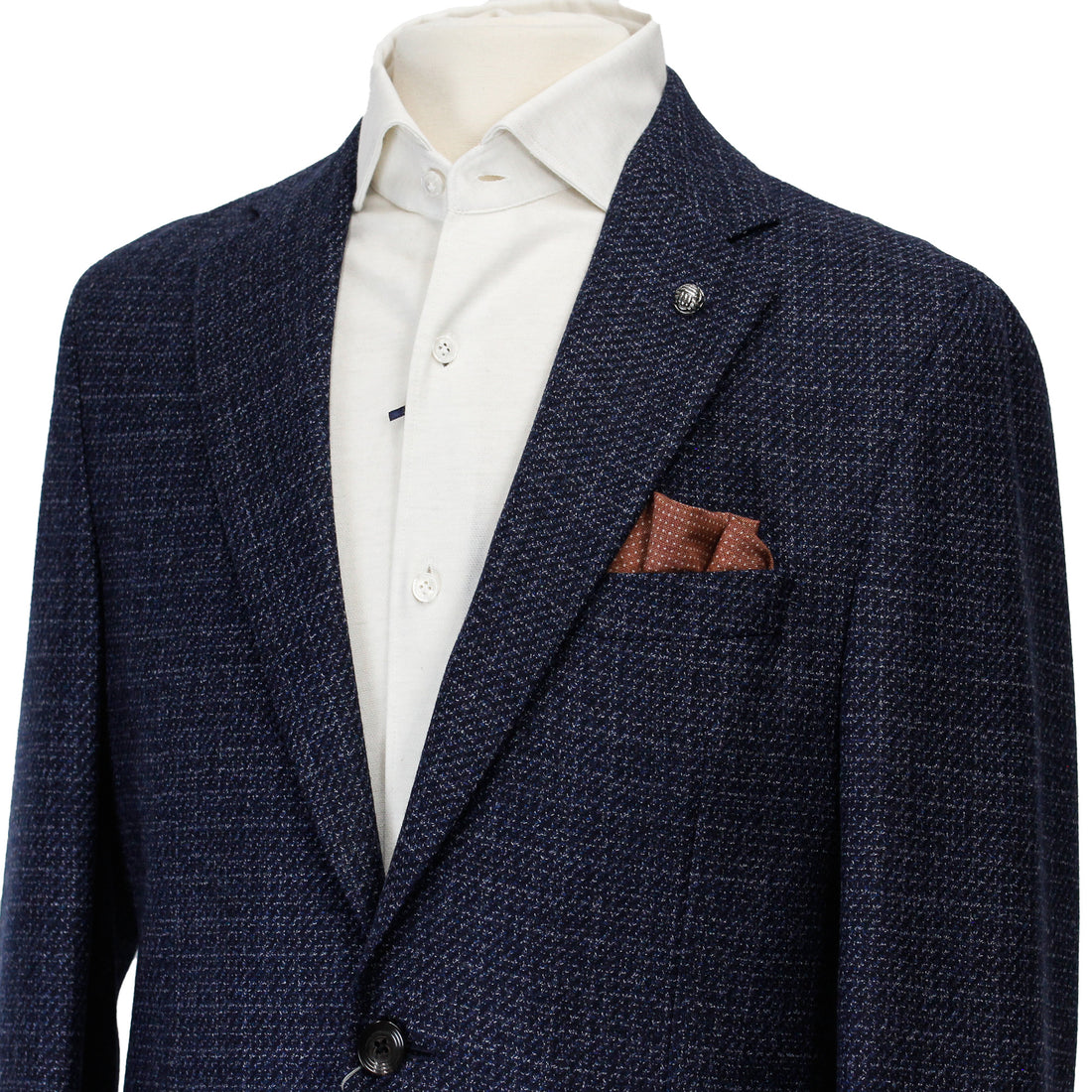 Blue Mélange Morton Contemporary Fit Wool Sport Jacket - Jack Victor