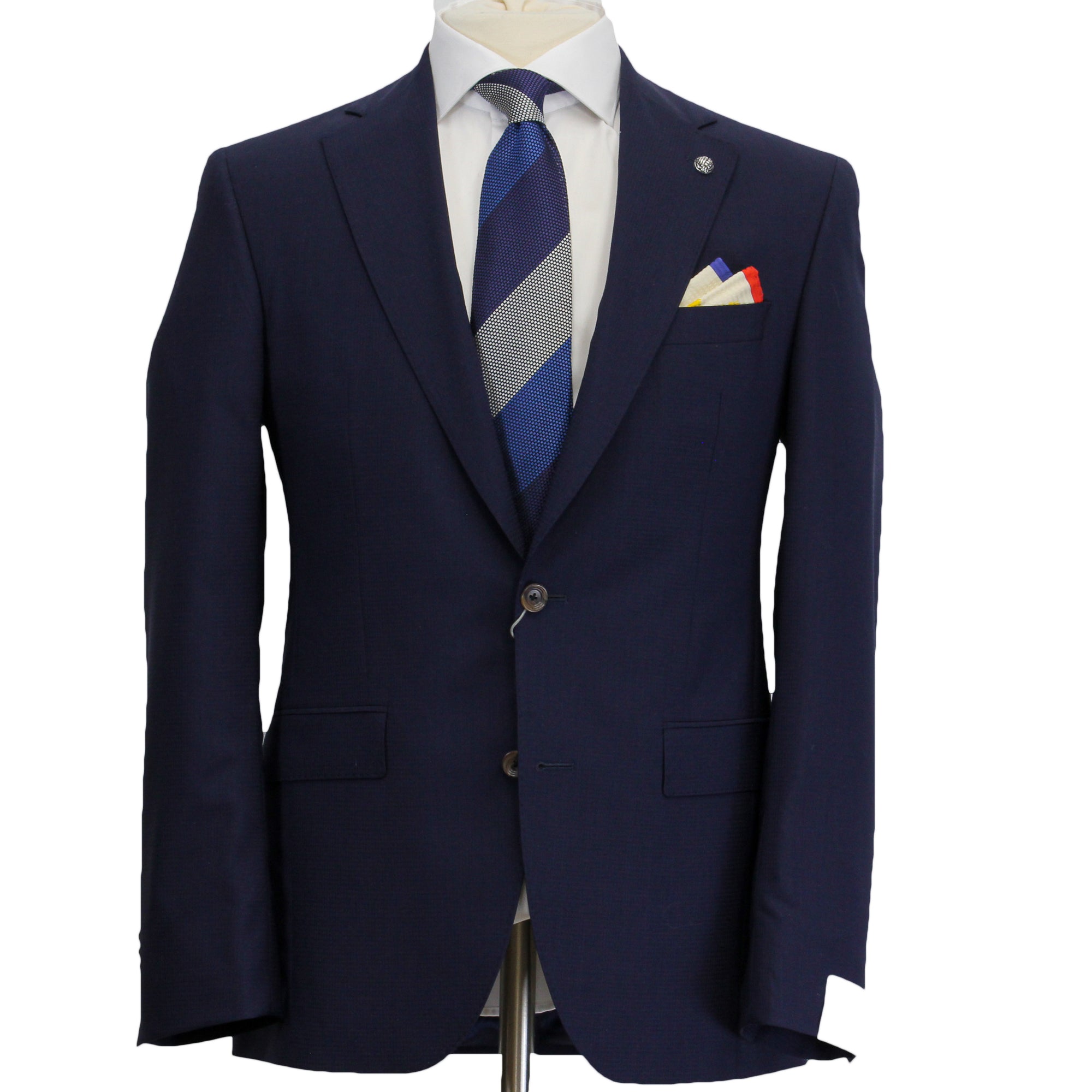 Blue Neat Esprit Modern Fit Wool Suit - Jack Victor - Boutique Jacques International