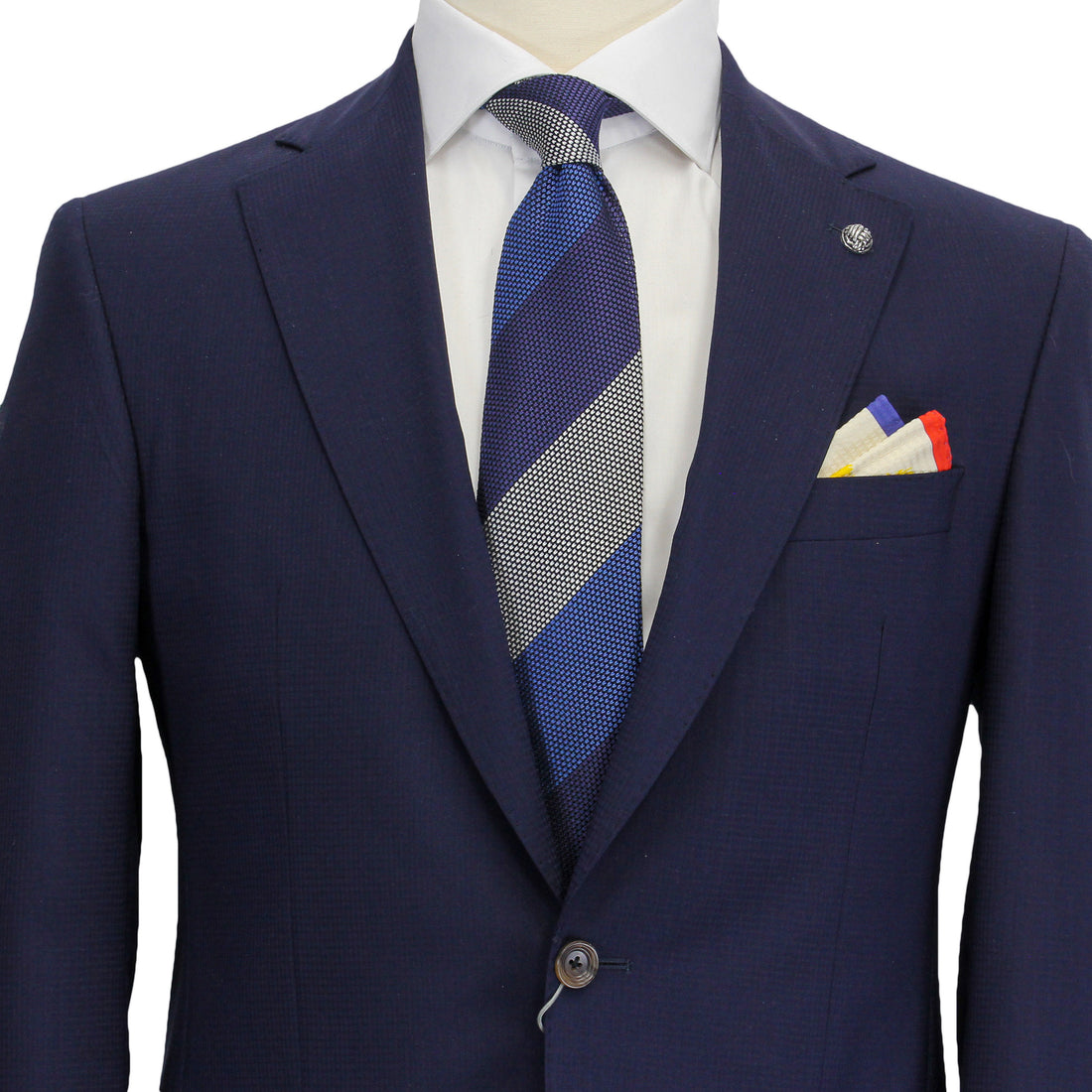 Blue Neat Esprit Modern Fit Wool Suit - Jack Victor - Boutique Jacques International