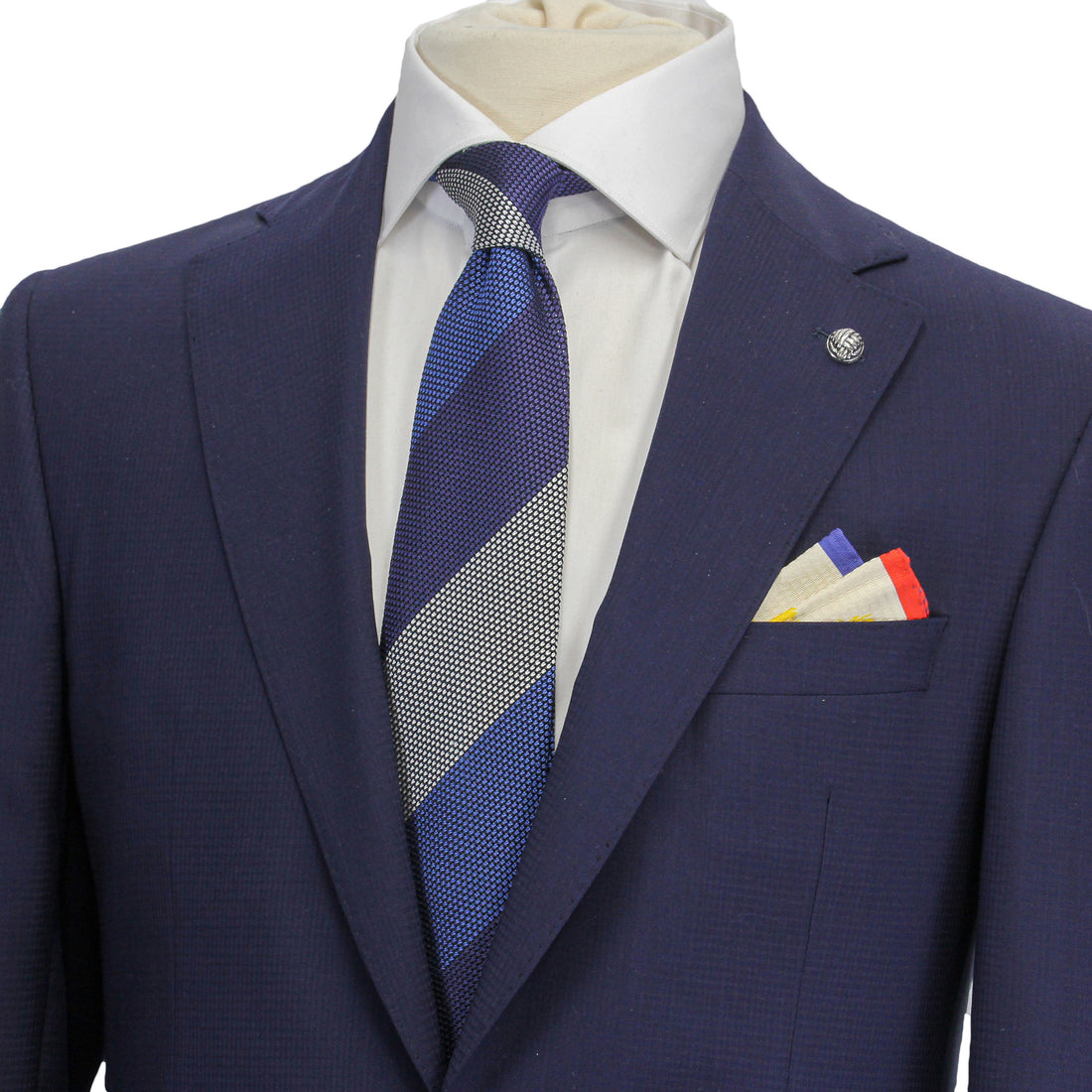 Blue Neat Esprit Modern Fit Wool Suit - Jack Victor - Boutique Jacques International