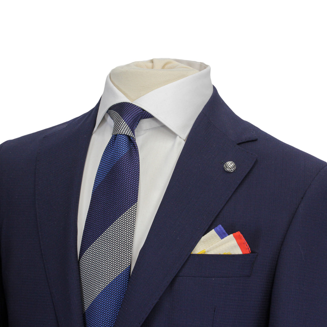 Blue Neat Esprit Modern Fit Wool Suit - Jack Victor - Boutique Jacques International
