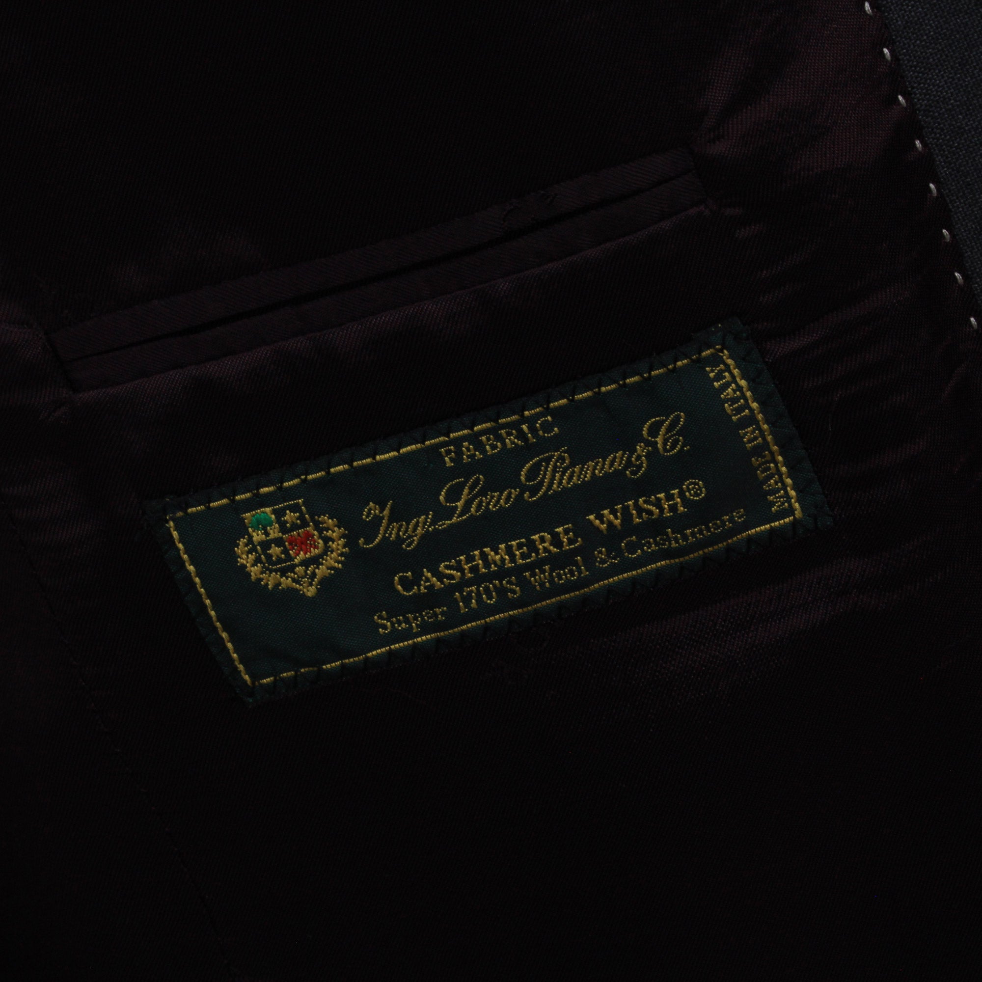Charcoal Striped Super 170's Wool-Cashmere Modern Fit Suit - Jack Victor 1913