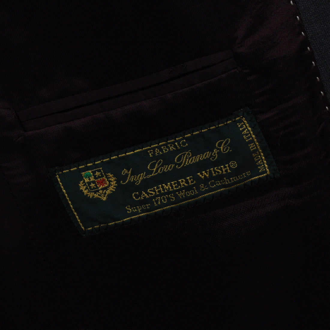 Charcoal Striped Super 170's Wool-Cashmere Modern Fit Suit - Jack Victor 1913