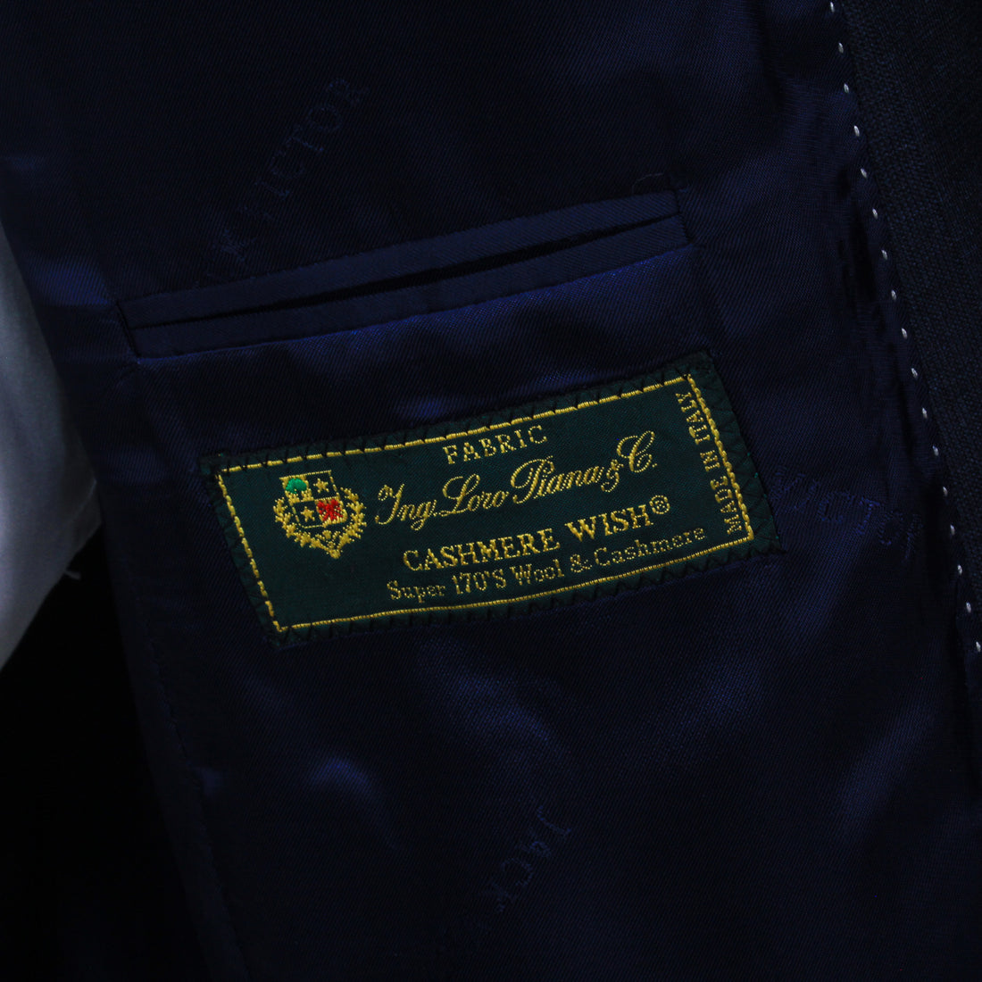 Dark Blue Check Super 170's Wool-Cashmere Modern Fit Suit - Jack Victor 1913