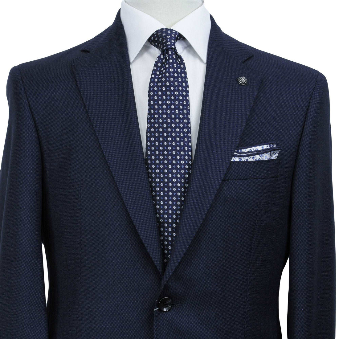 Blue Birdseye Drago Wool Esprit Modern Fit Suit - Jack Victor