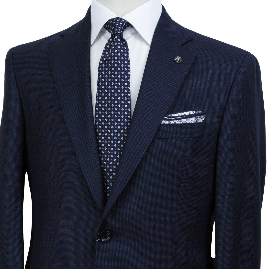 Blue Birdseye Drago Wool Esprit Modern Fit Suit - Jack Victor
