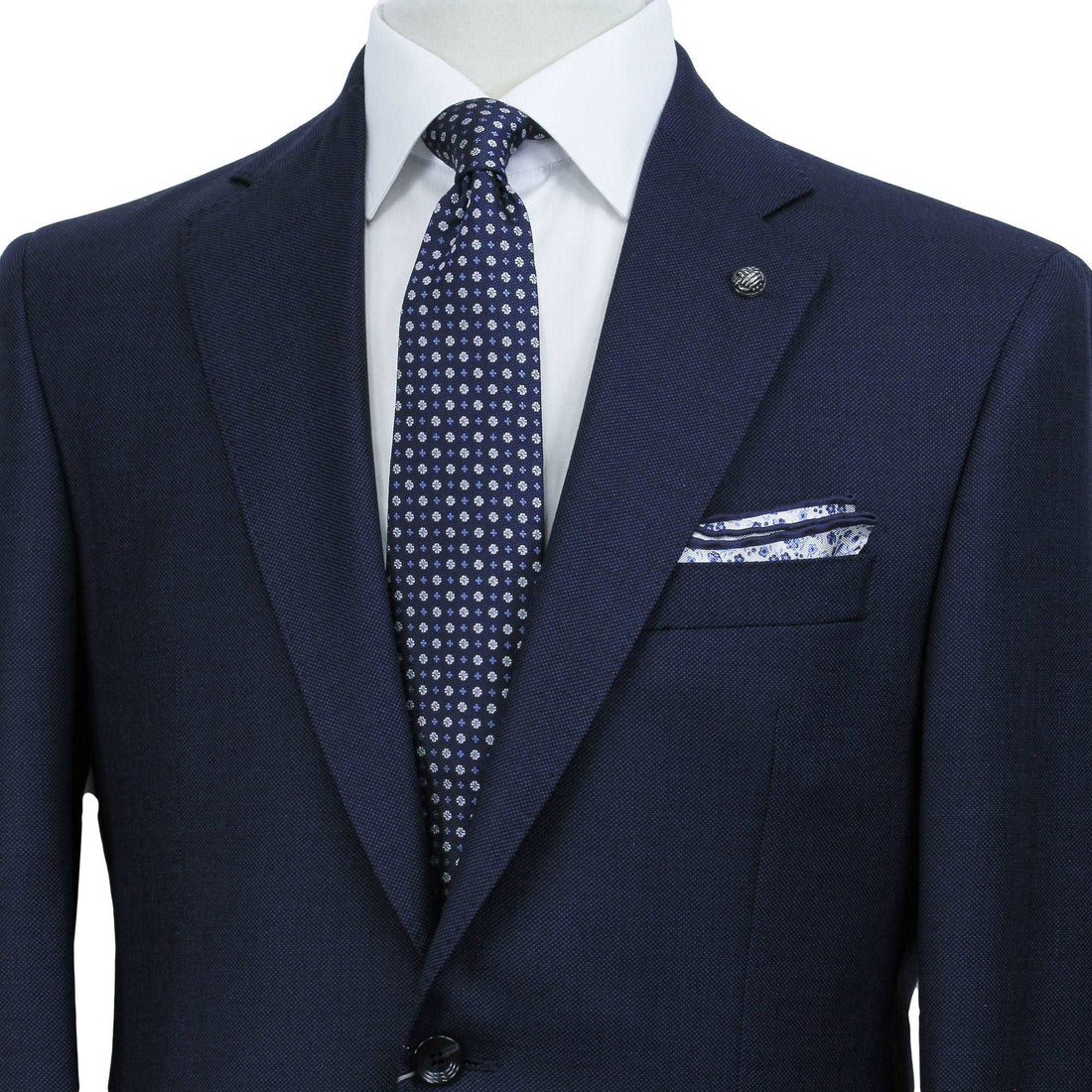 Blue Birdseye Drago Wool Esprit Modern Fit Suit - Jack Victor