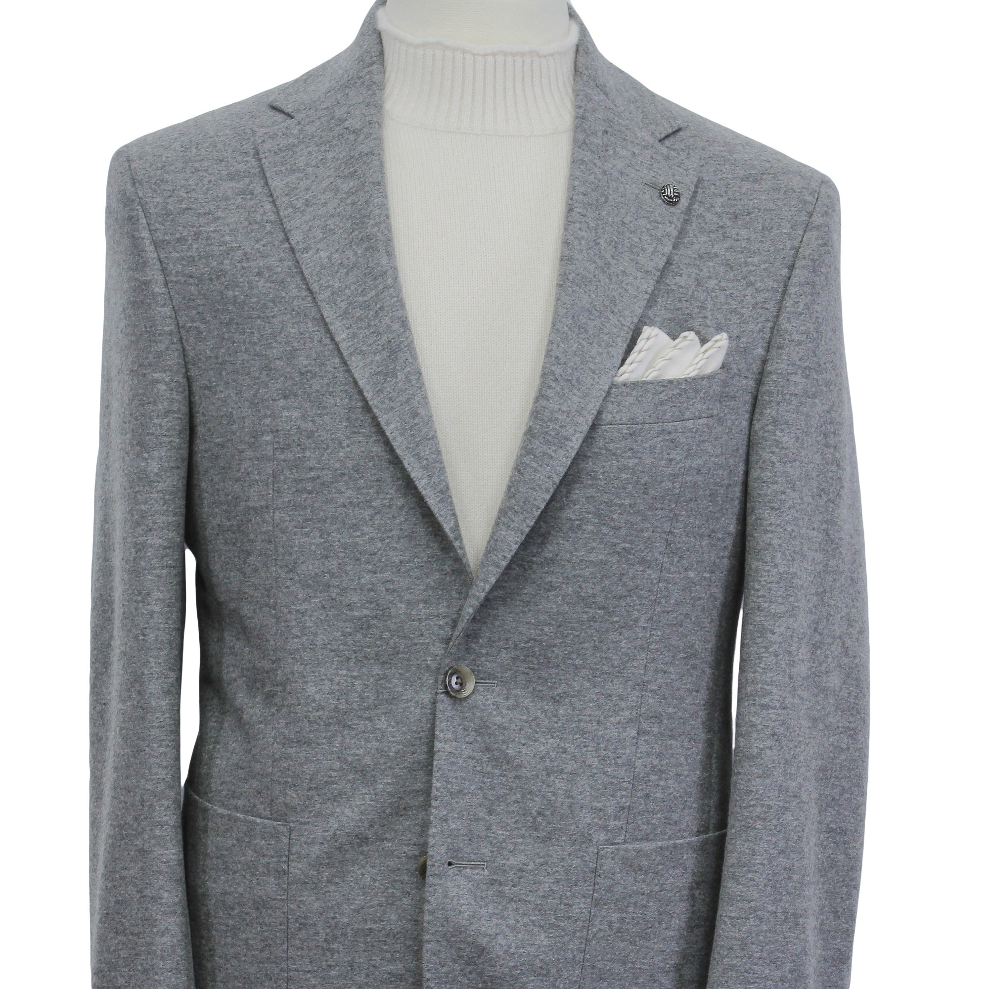 Gray Knitted Cashmere-Award Darwin Contemporary Knit Sport Jacket - Jack Victor
