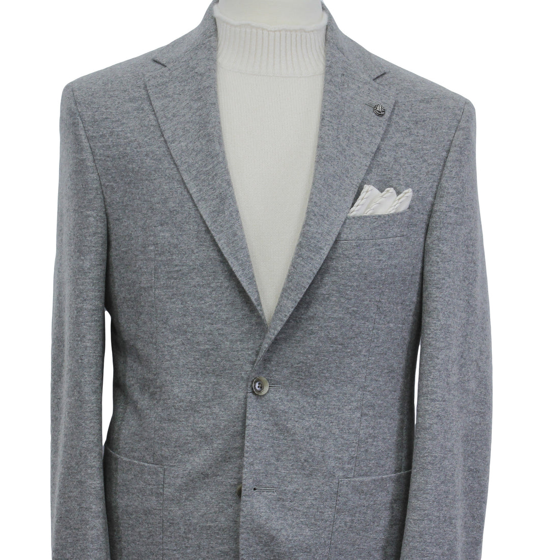 Gray Knitted Cashmere-Award Darwin Contemporary Knit Sport Jacket - Jack Victor