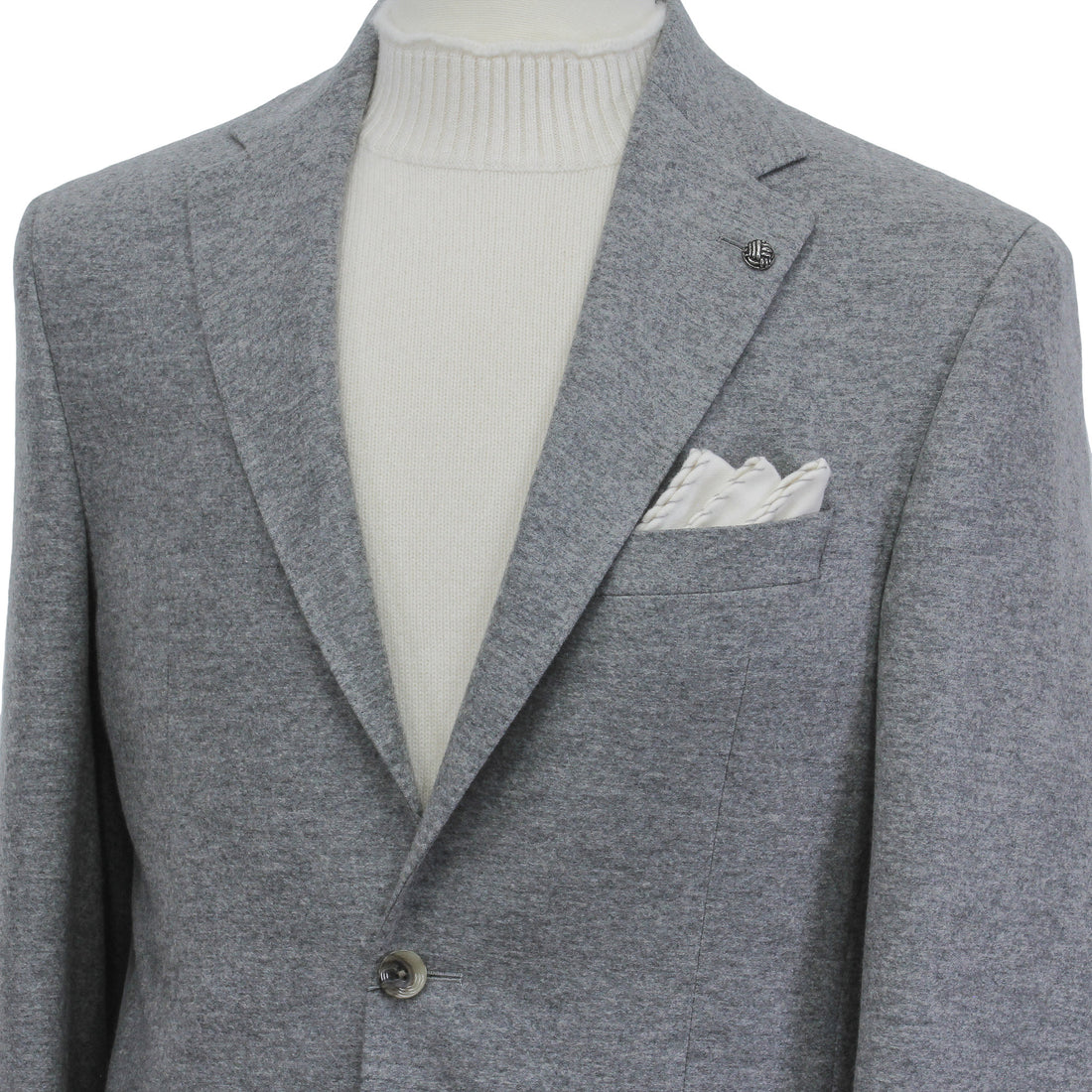 Gray Knitted Cashmere-Award Darwin Contemporary Knit Sport Jacket - Jack Victor