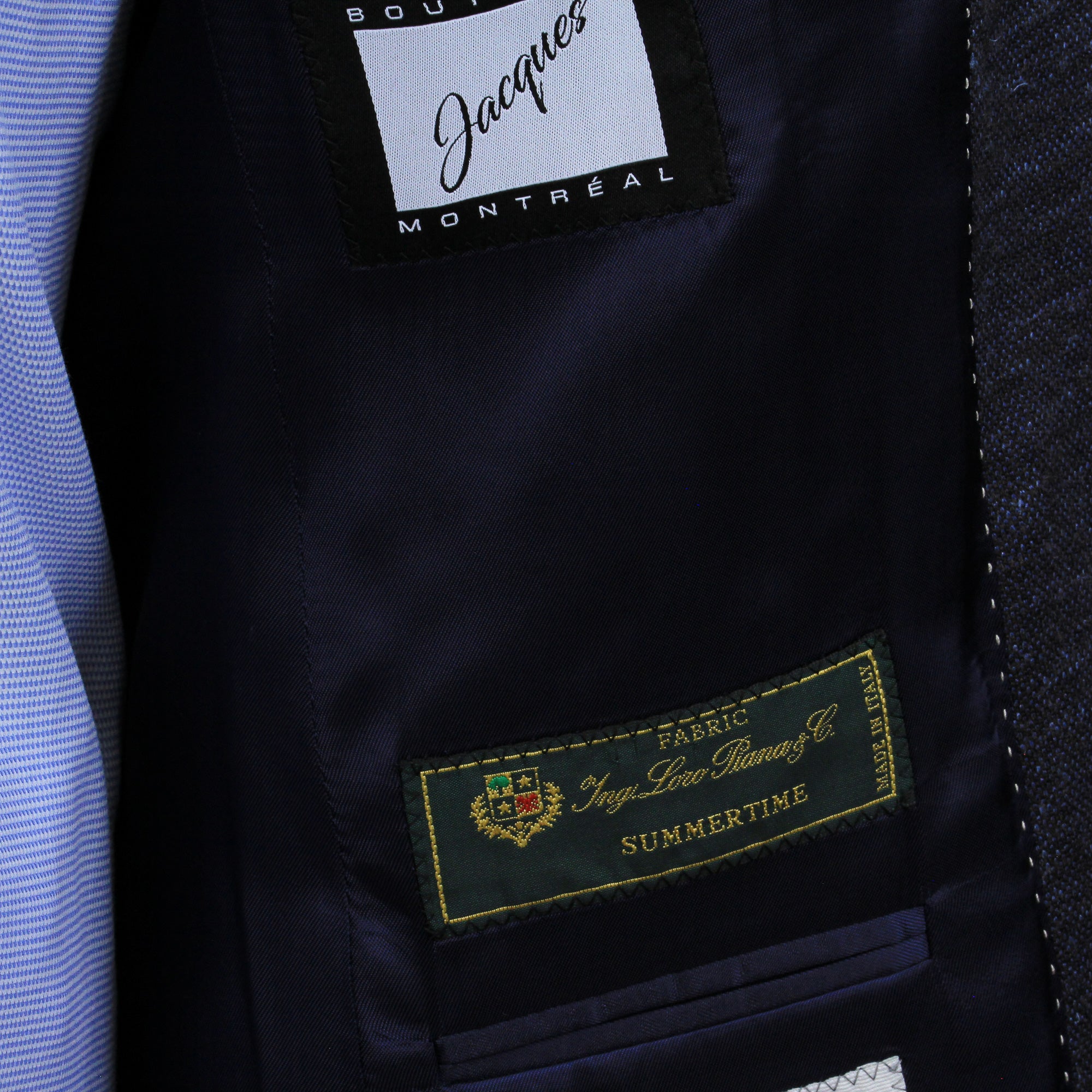 Blue Mélange Wool & Silk Hartford Contemporary Fit Sport Coat