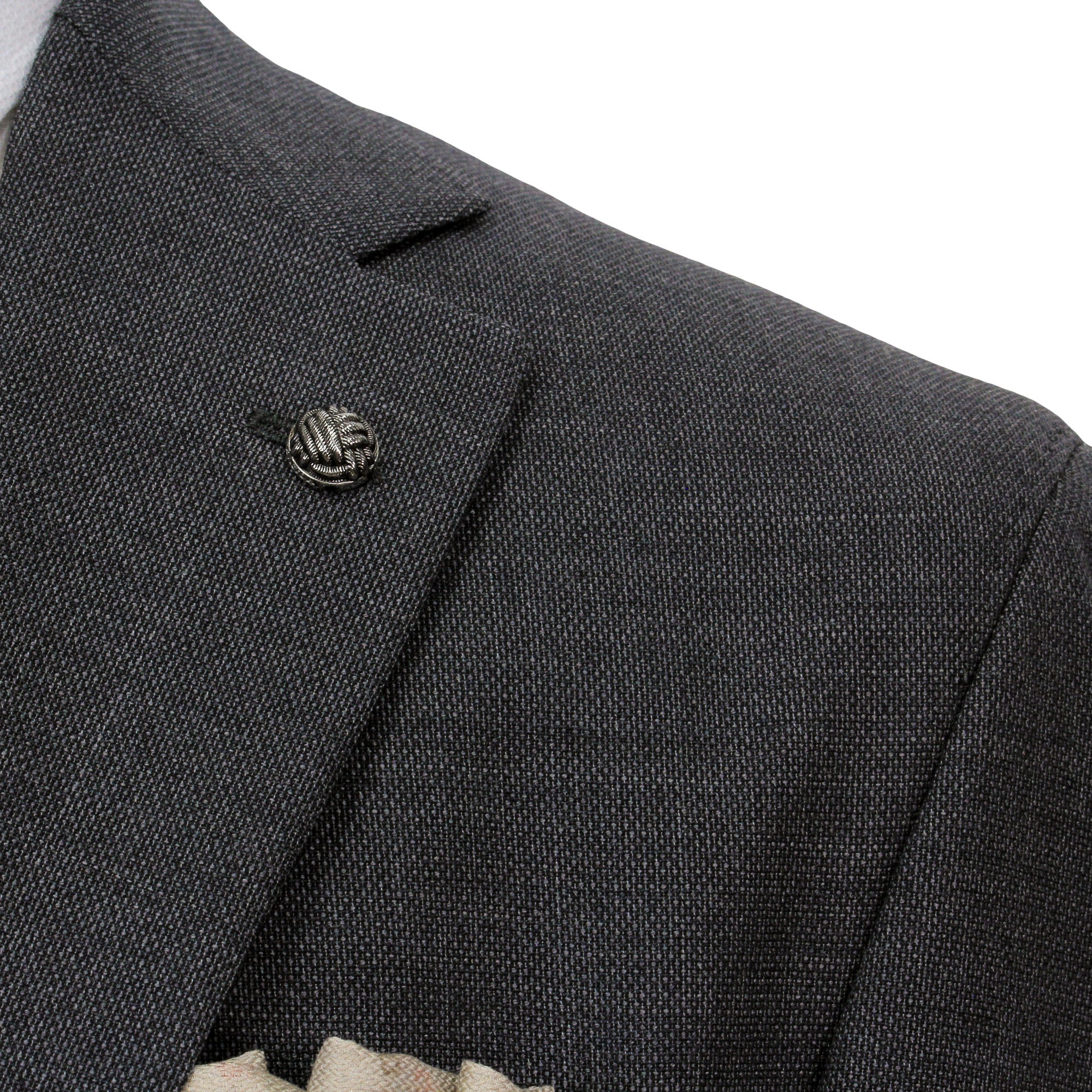 Charcoal Semi-Solid Wool Stretch Dean Contemporary Fit Suit - Jack Victor